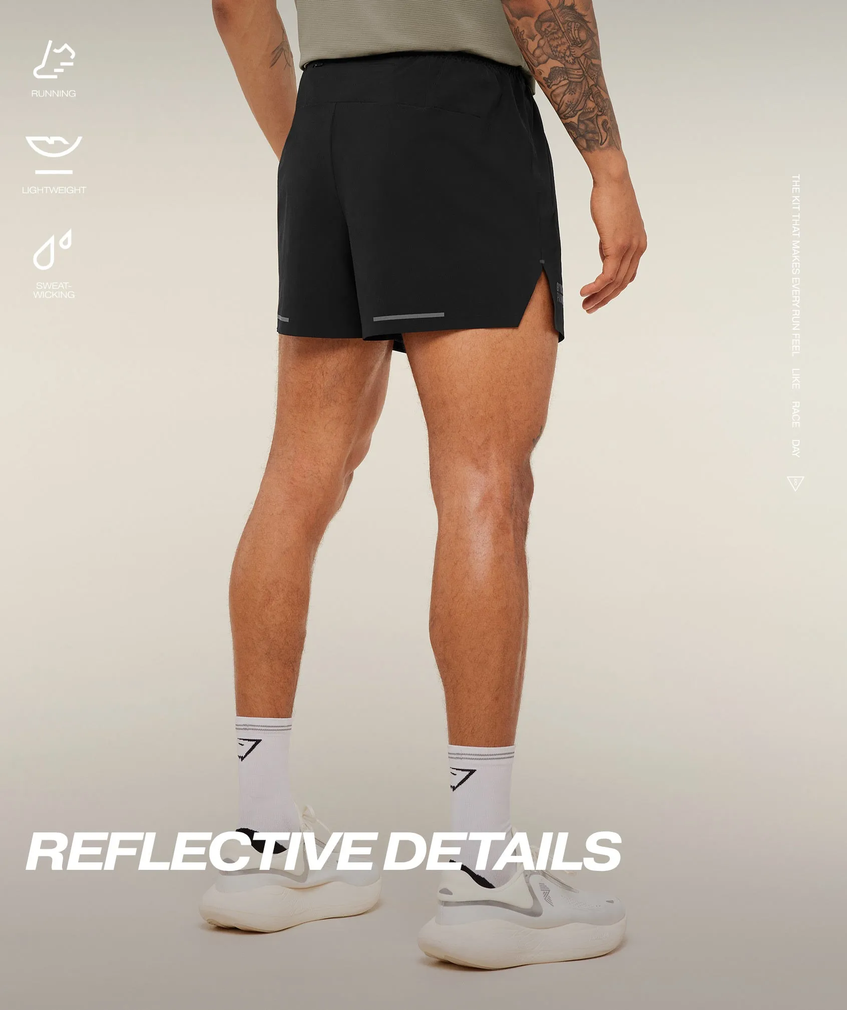 Gymshark Running Elite 5" Short - Black sold by Gymshark product image thumbnail 2