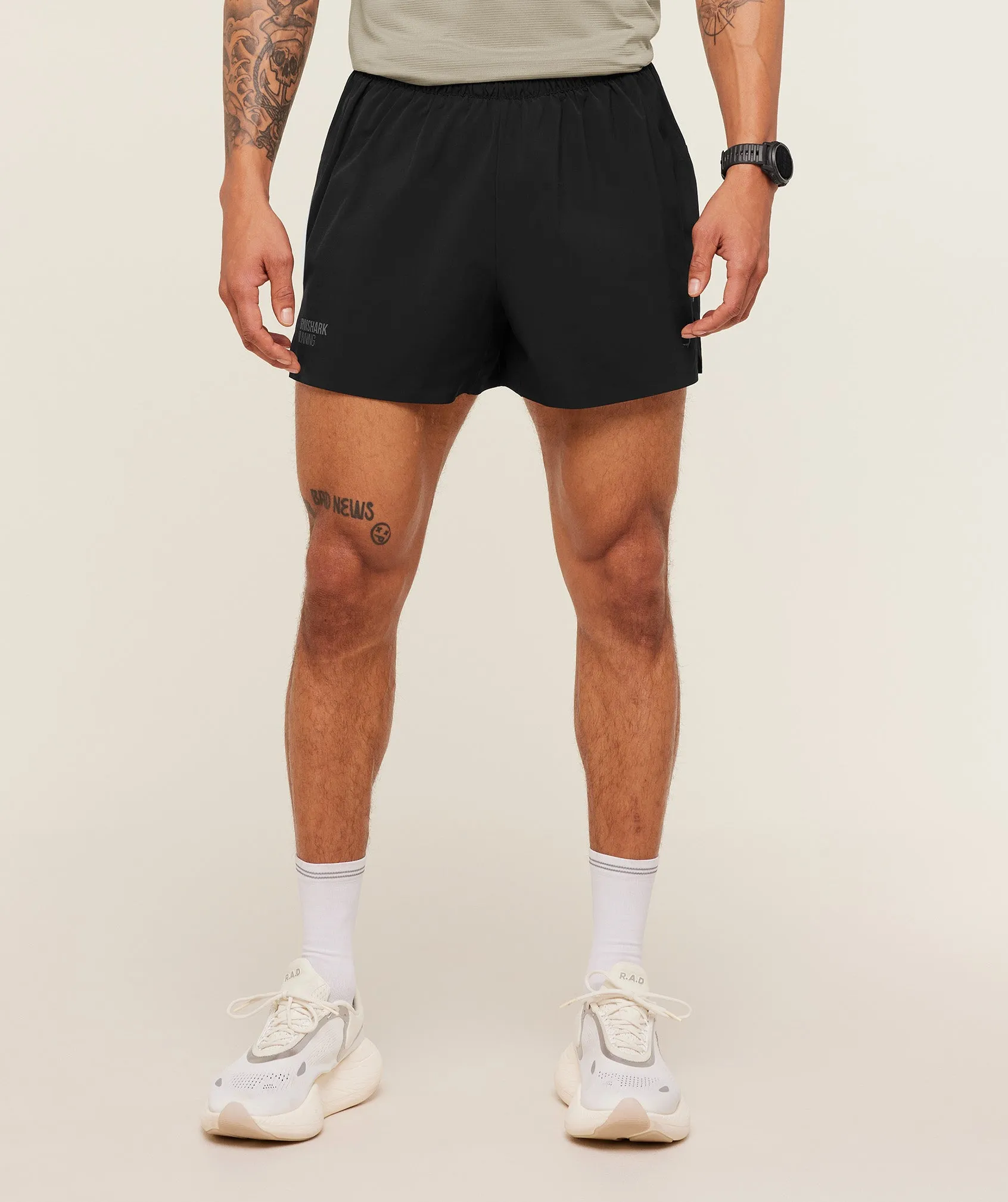 Gymshark Running Elite 5" Short - Black sold by Gymshark