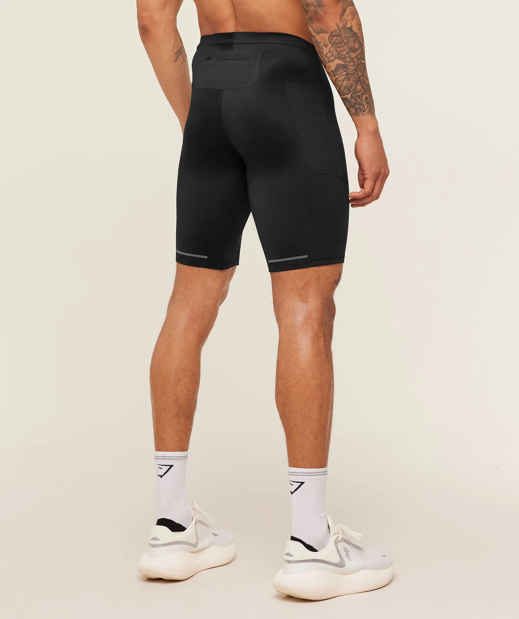Gymshark Running Elite Race Half Tight - Black sold by Gymshark product image thumbnail 3