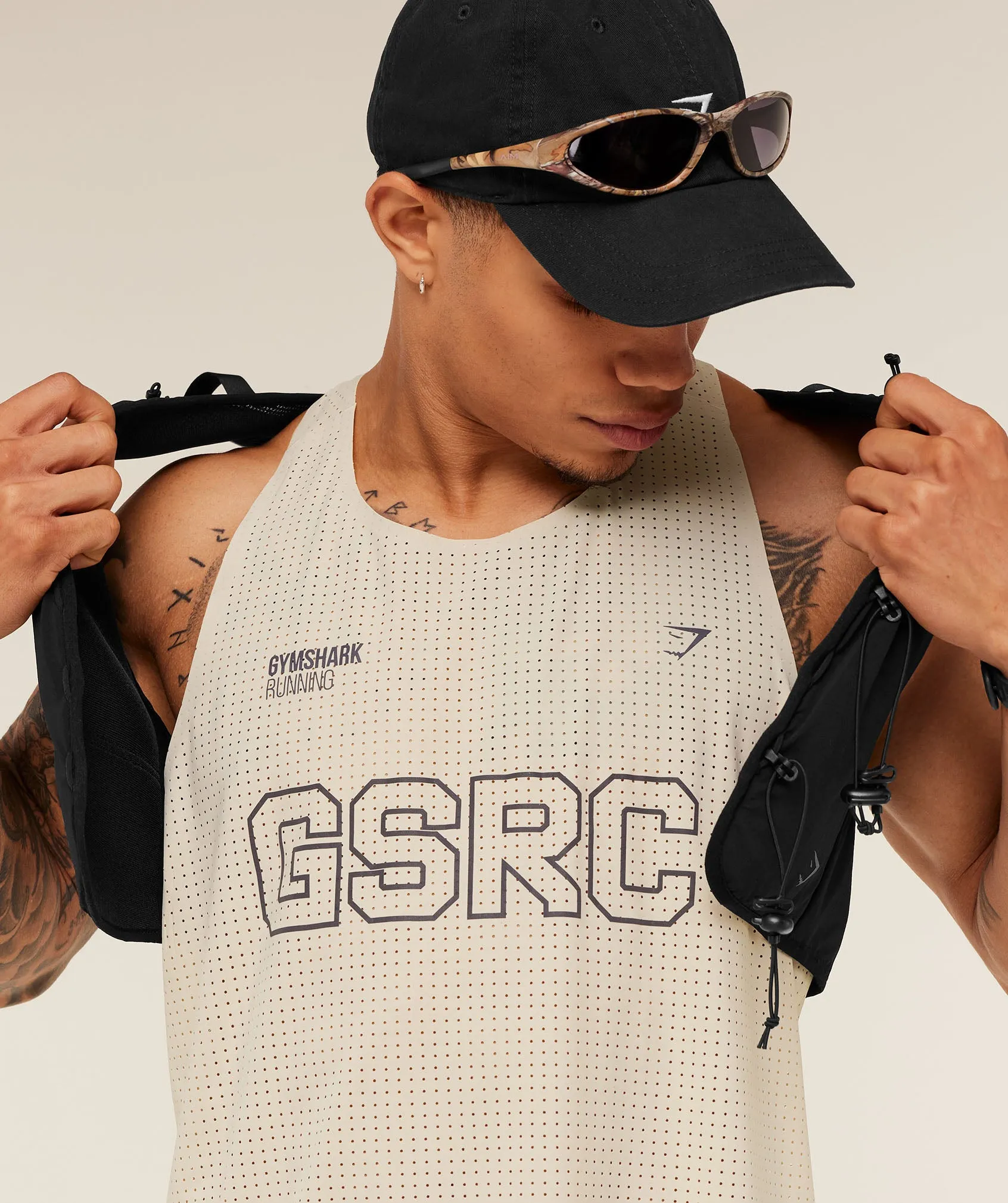 Gymshark Running Elite Race Vest - Pebble Grey sold by Gymshark product image thumbnail 5