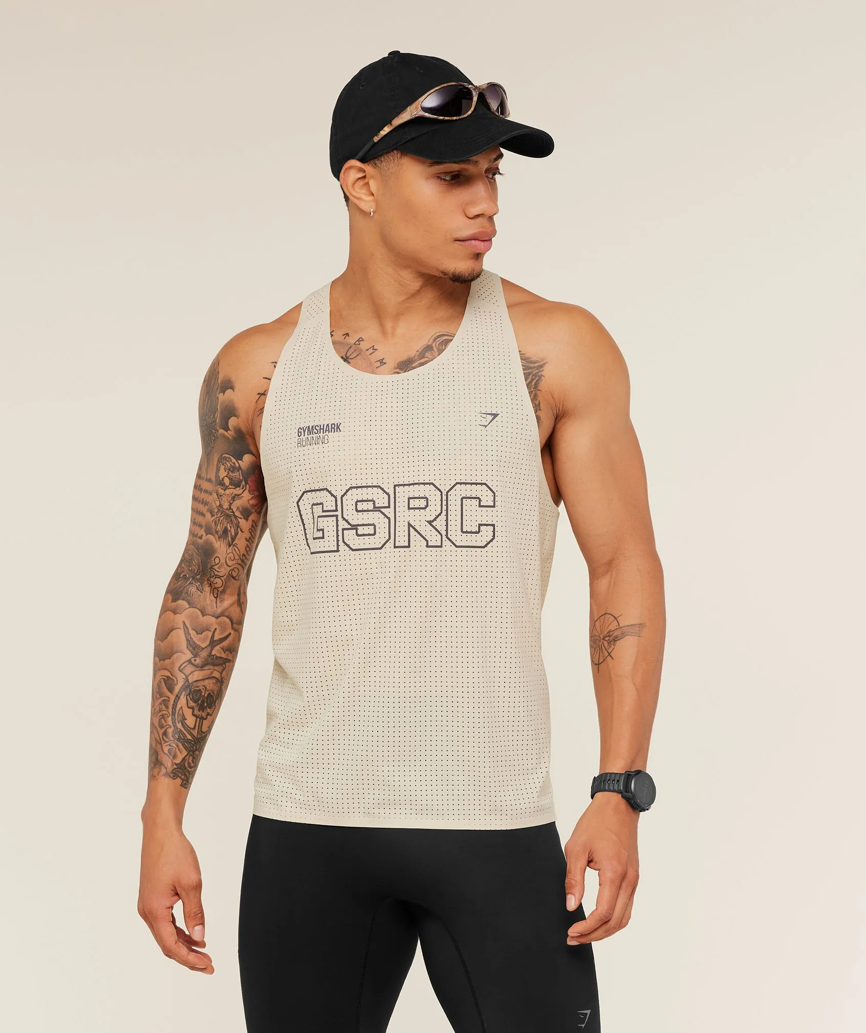 Gymshark Running Elite Race Vest - Pebble Grey sold by Gymshark