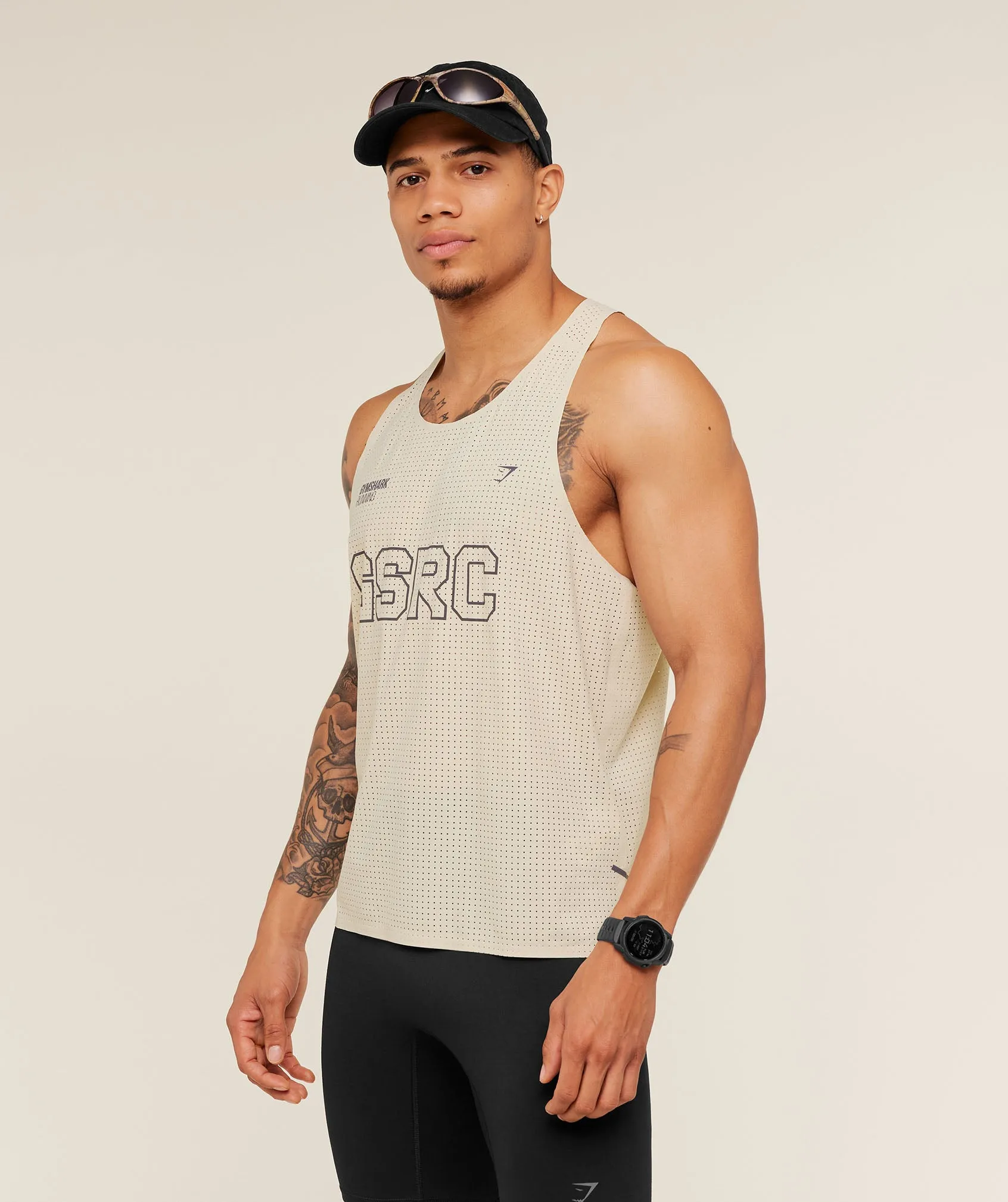 Gymshark Running Elite Race Vest - Pebble Grey sold by Gymshark product image thumbnail 3