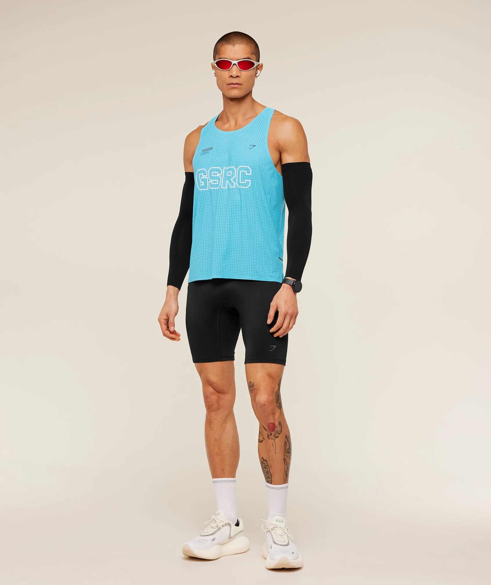 Gymshark Running Elite Race Vest - Brand Blue sold by Gymshark product image thumbnail 4
