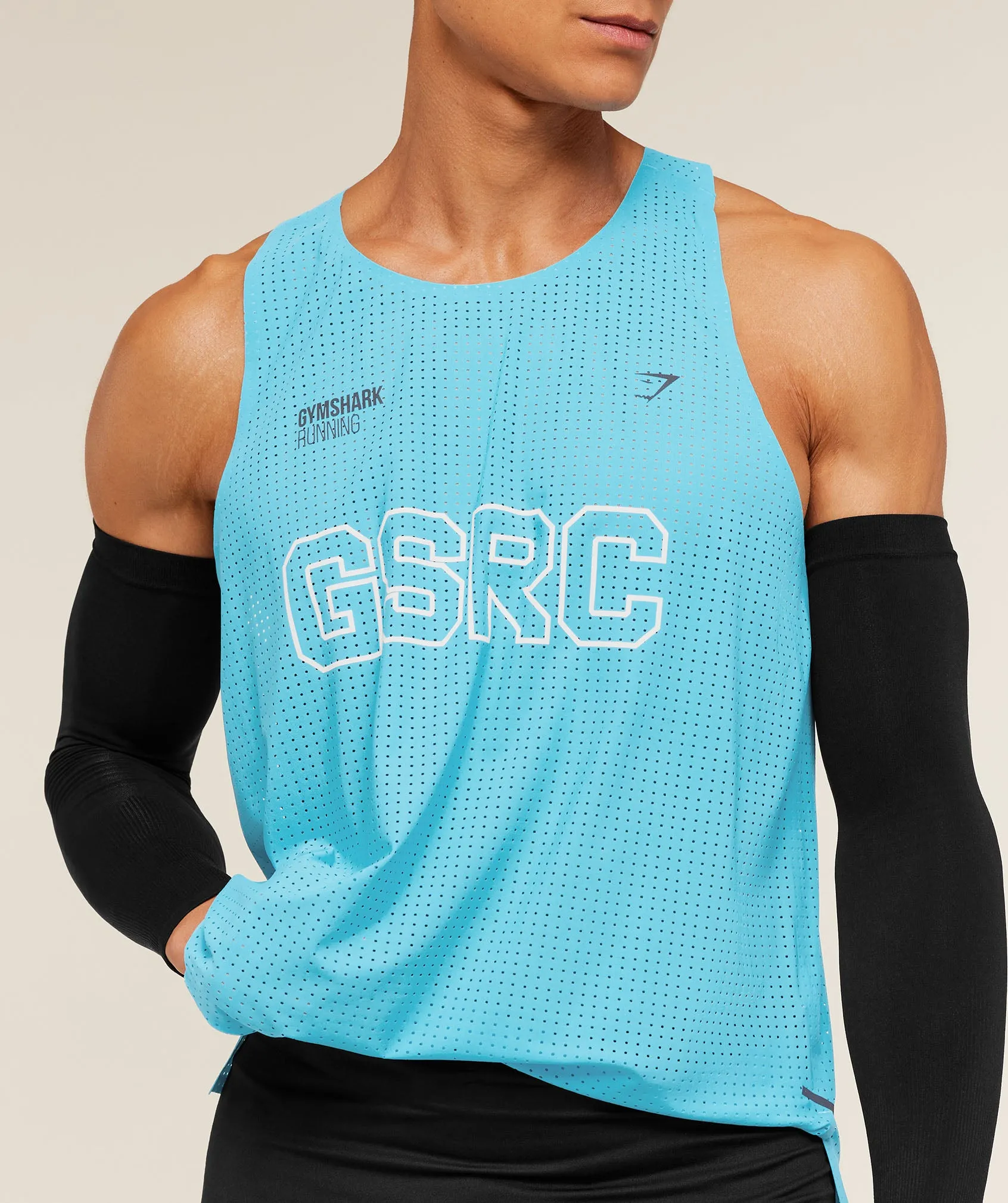 Gymshark Running Elite Race Vest - Brand Blue sold by Gymshark product image thumbnail 5
