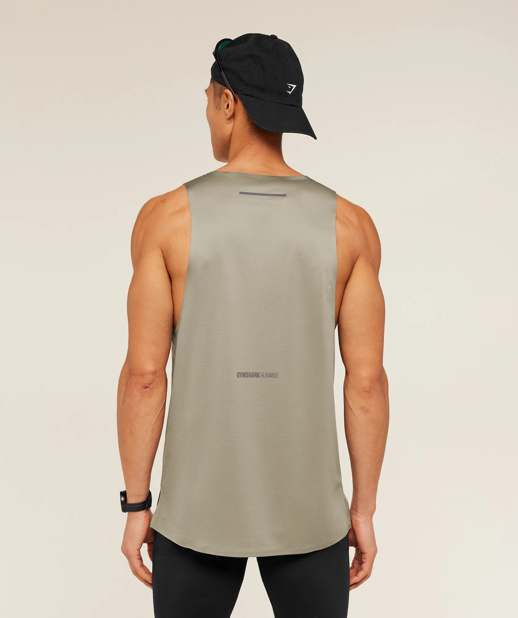 Gymshark Running Elite Tank - Linen Brown sold by Gymshark product image thumbnail 2