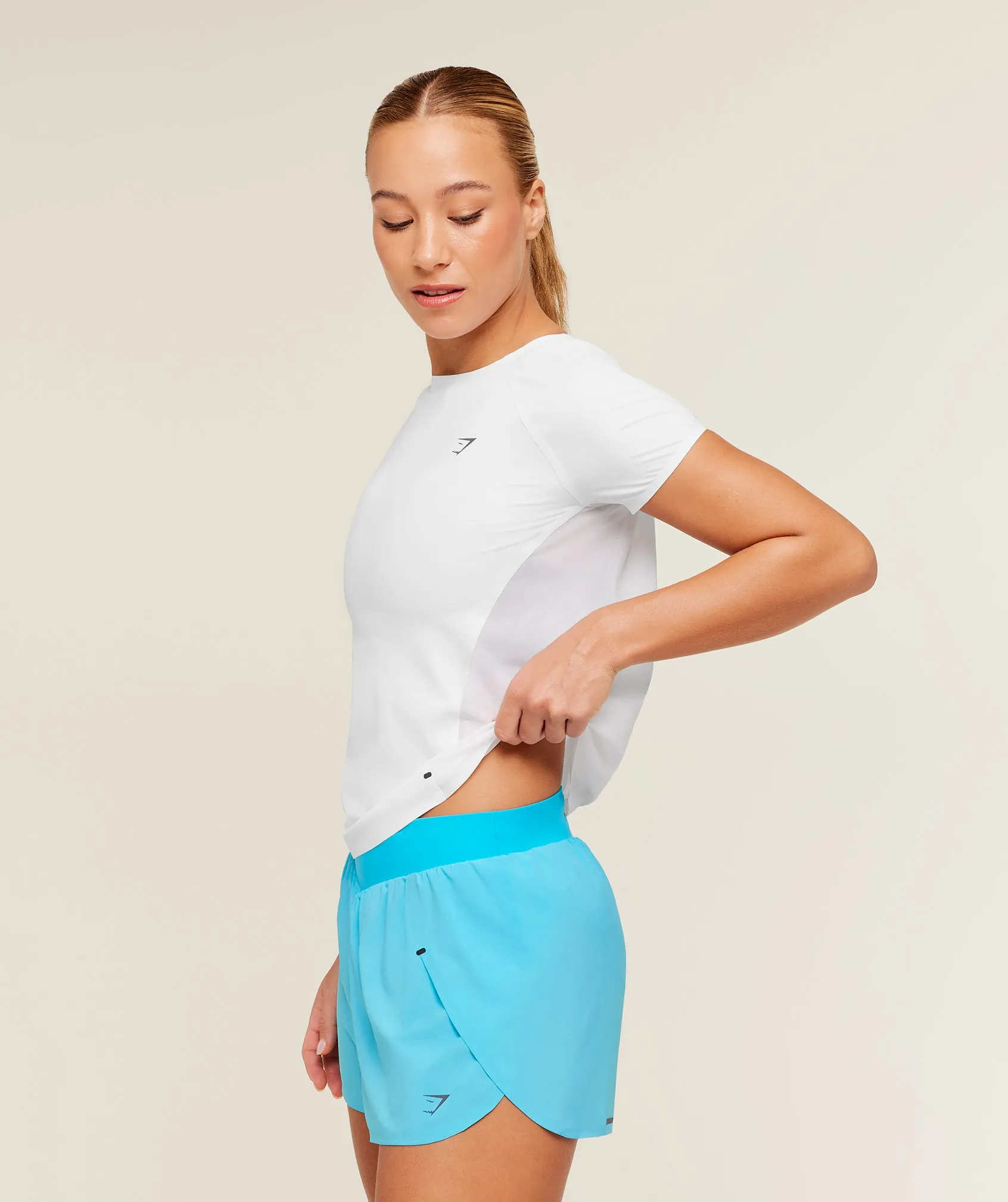 Gymshark Running Elite T-Shirt - White sold by Gymshark product image thumbnail 4