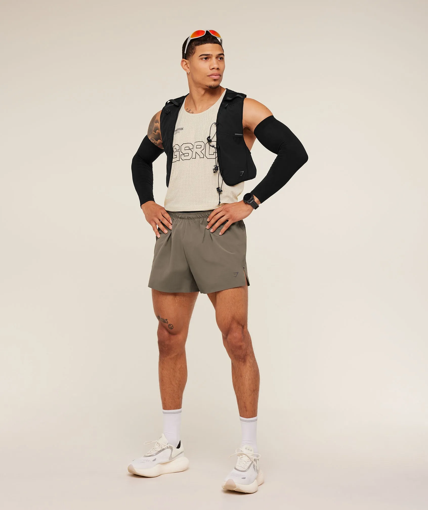 Gymshark Running Elite 5" Short - Camo Brown sold by Gymshark product image thumbnail 4