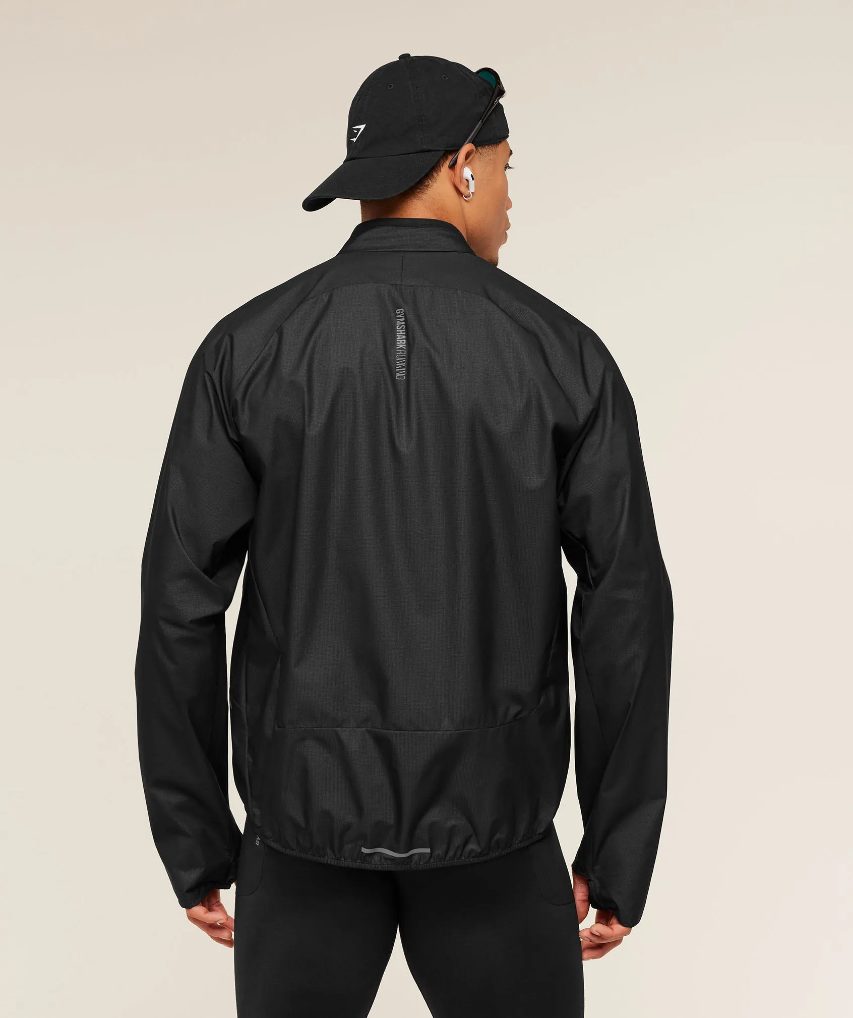 Gymshark Running Elite Lightweight Windbreaker - Black sold by Gymshark product image thumbnail 3