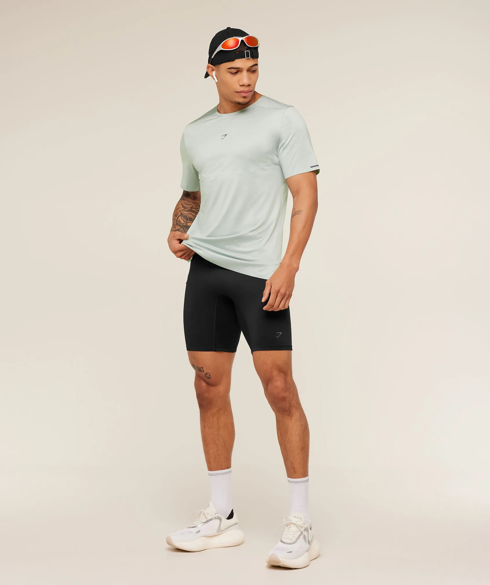 Gymshark Running Elite T-Shirt - Morning Blue sold by Gymshark product image thumbnail 4