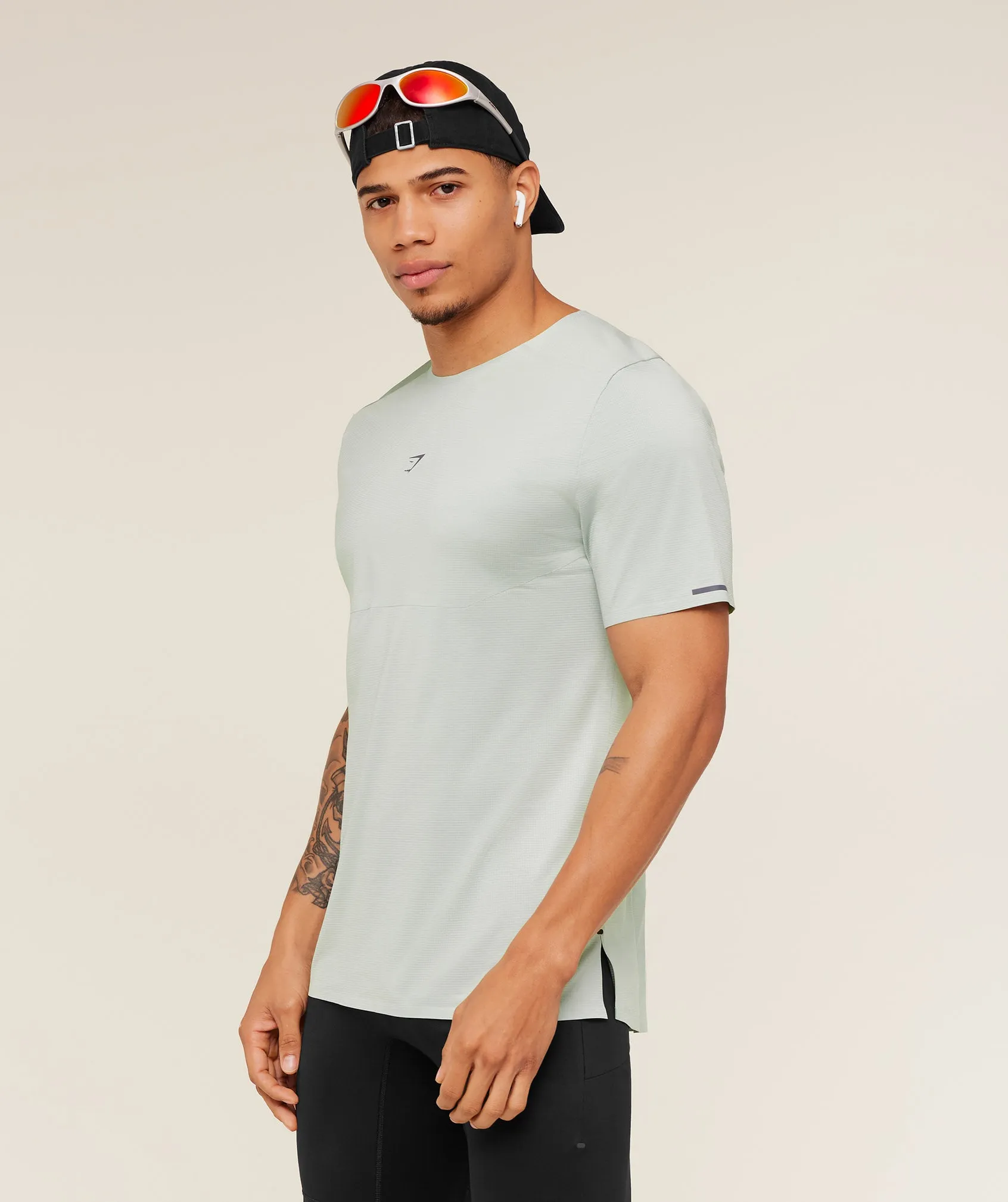 Gymshark Running Elite T-Shirt - Morning Blue sold by Gymshark product image thumbnail 3