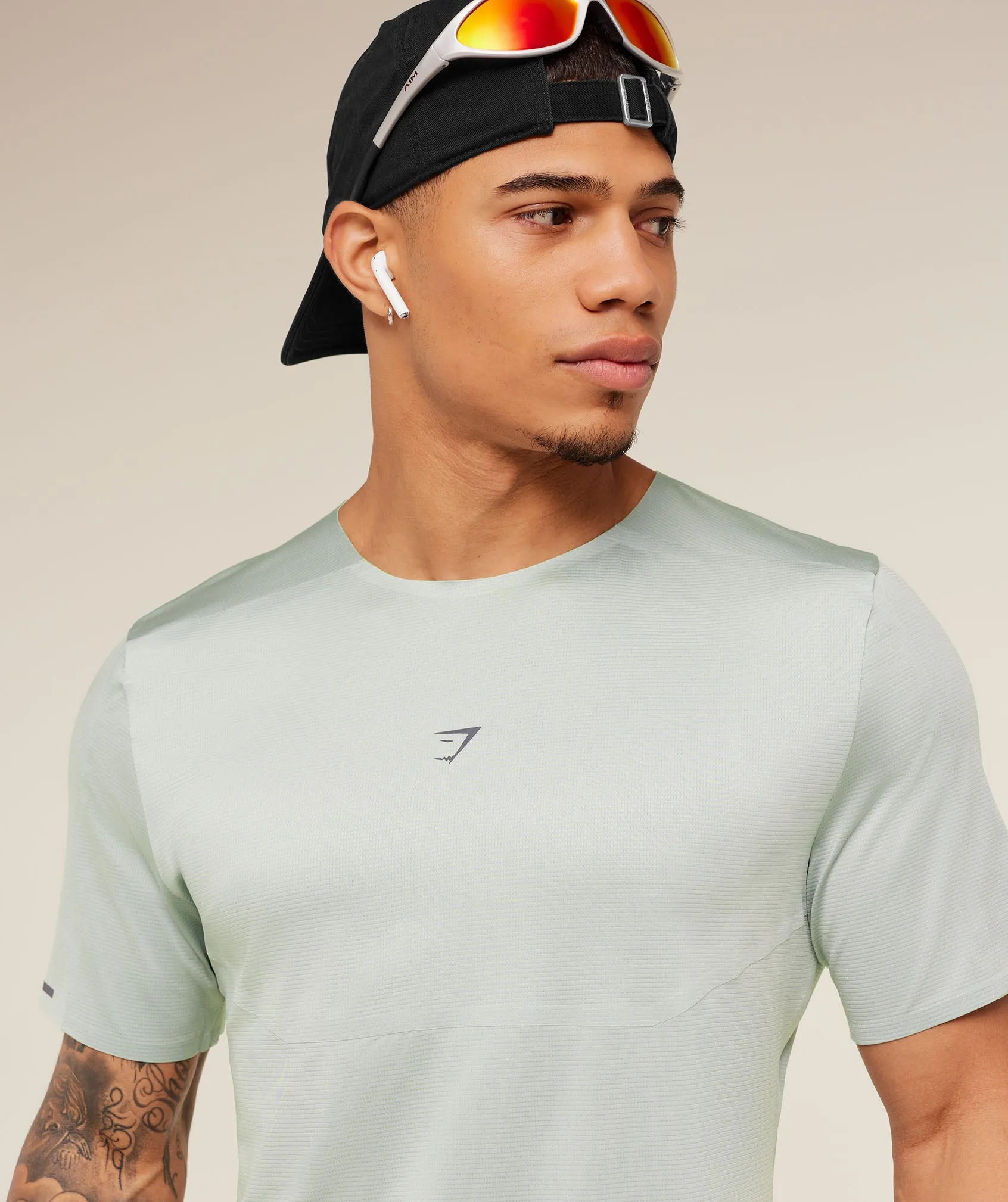 Gymshark Running Elite T-Shirt - Morning Blue sold by Gymshark product image thumbnail 5