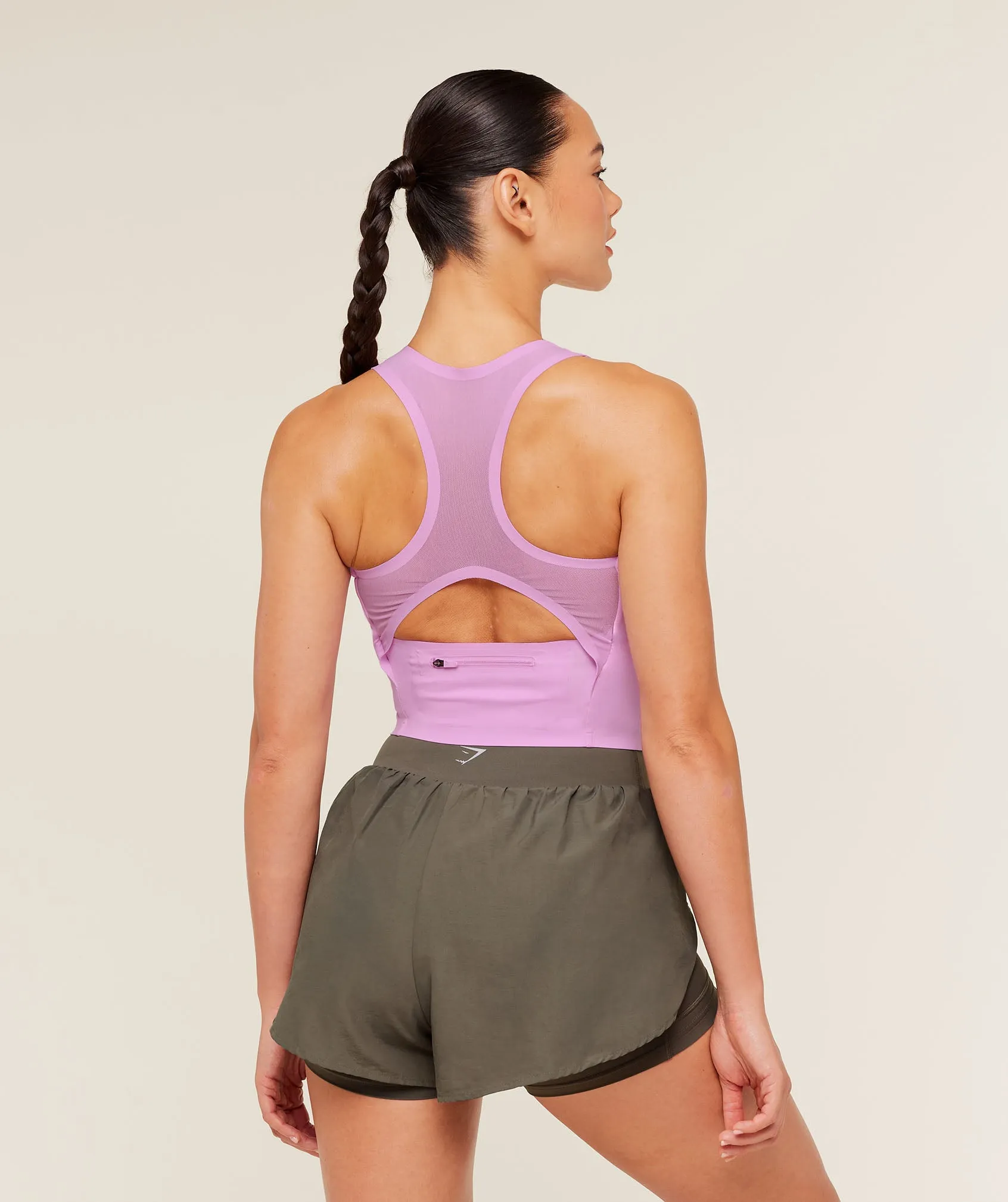 Gymshark Running Elite Bodyfit Tank - Sour Pink sold by Gymshark product image thumbnail 2
