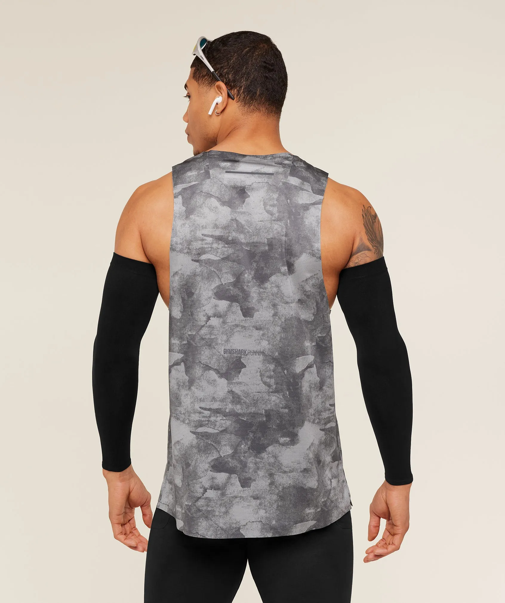 Gymshark Running Elite Tank - Smokey Grey/Black sold by Gymshark product image thumbnail 2