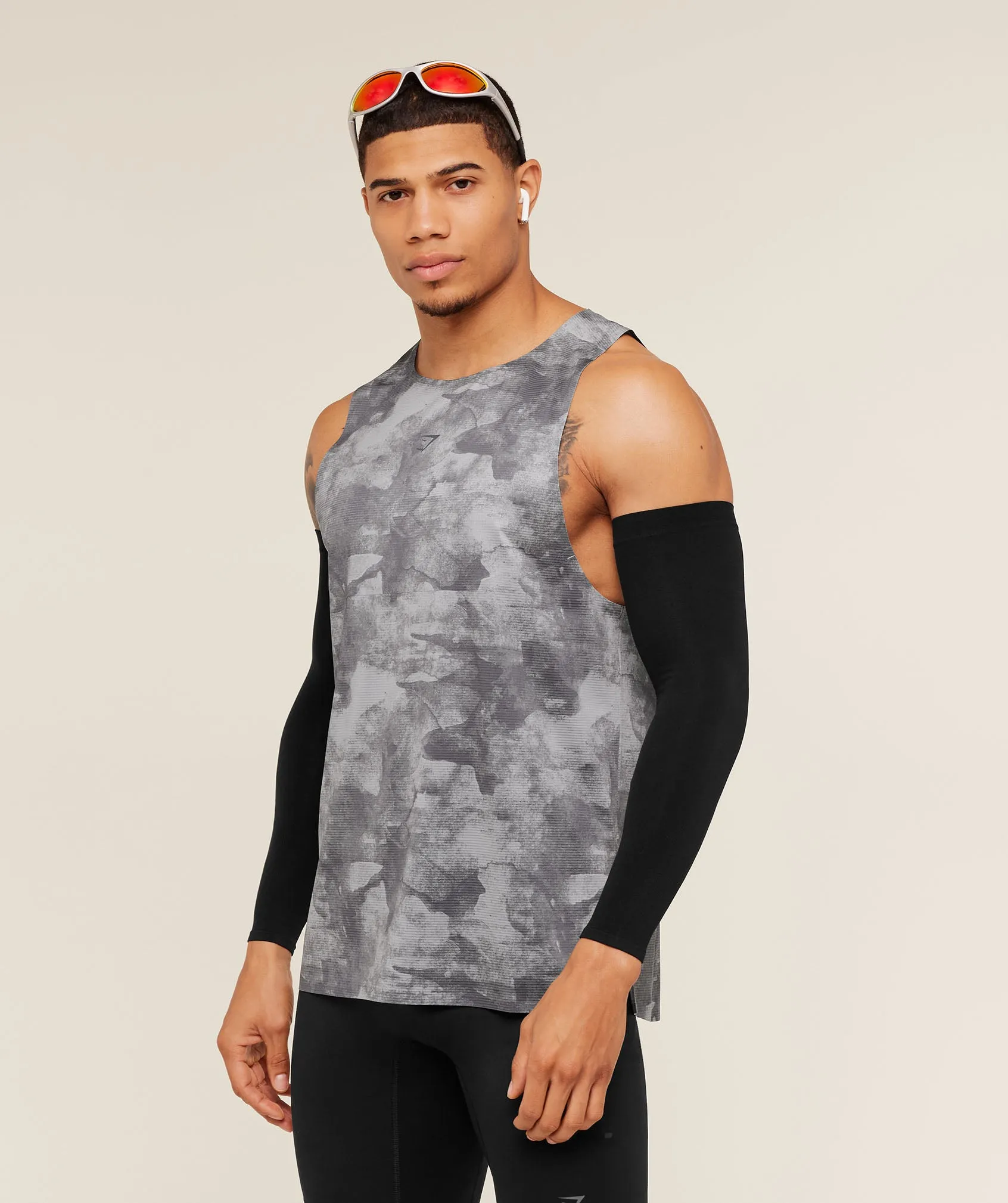 Gymshark Running Elite Tank - Smokey Grey/Black sold by Gymshark product image thumbnail 3