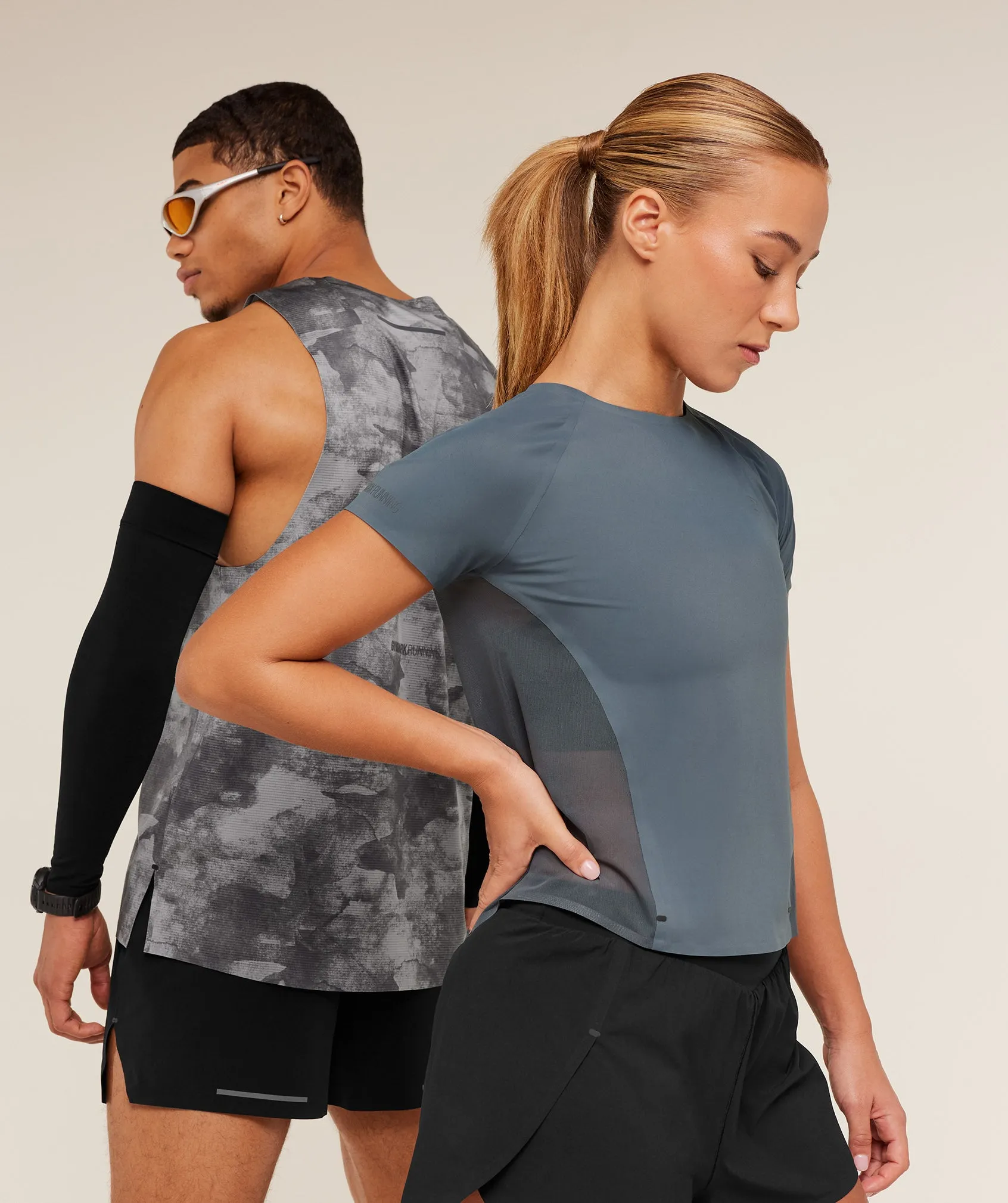 Gymshark Running Elite Tank - Smokey Grey/Black sold by Gymshark product image thumbnail 5