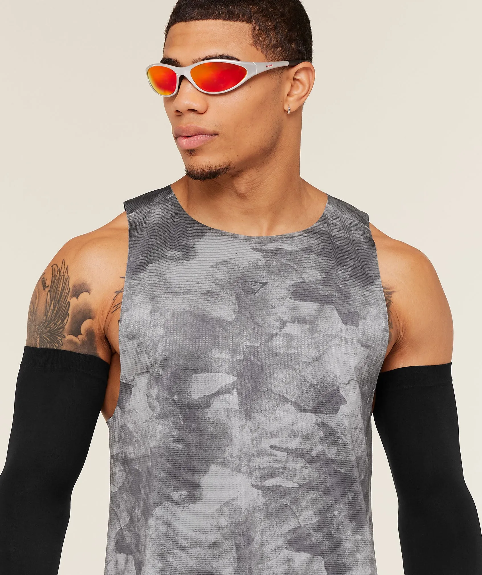 Gymshark Running Elite Tank - Smokey Grey/Black sold by Gymshark product image thumbnail 4
