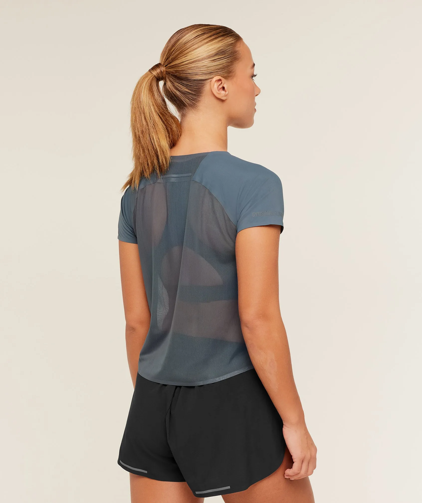 Gymshark Running Elite T-Shirt - Titanium Blue sold by Gymshark product image thumbnail 2