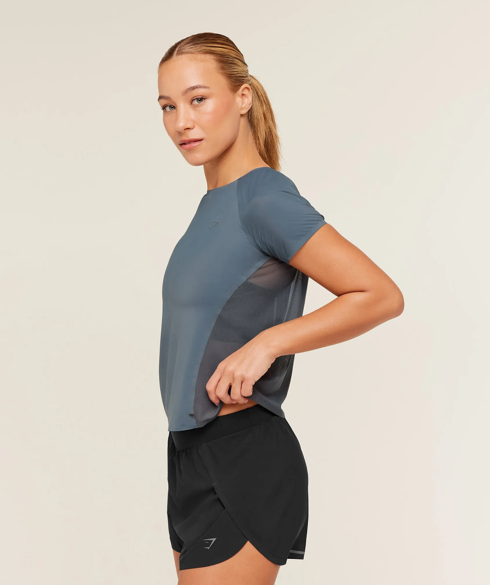 Gymshark Running Elite T-Shirt - Titanium Blue sold by Gymshark product image thumbnail 3