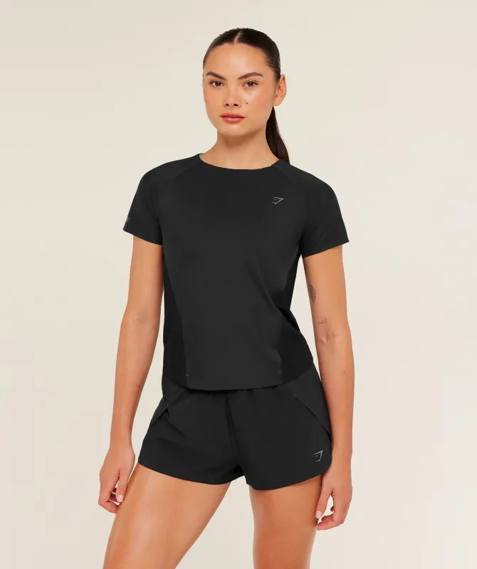 Gymshark Running Elite T-Shirt - Black sold by Gymshark