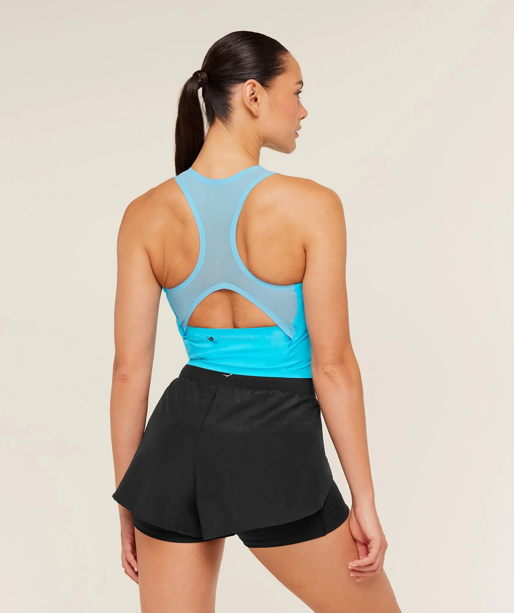 Gymshark Running Elite Bodyfit Tank - Brand Blue sold by Gymshark product image thumbnail 3