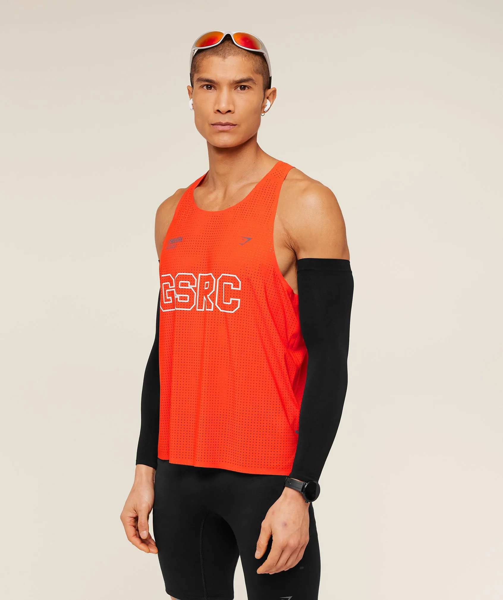 Gymshark Running Elite Race Vest - Electric Orange sold by Gymshark product image thumbnail 3