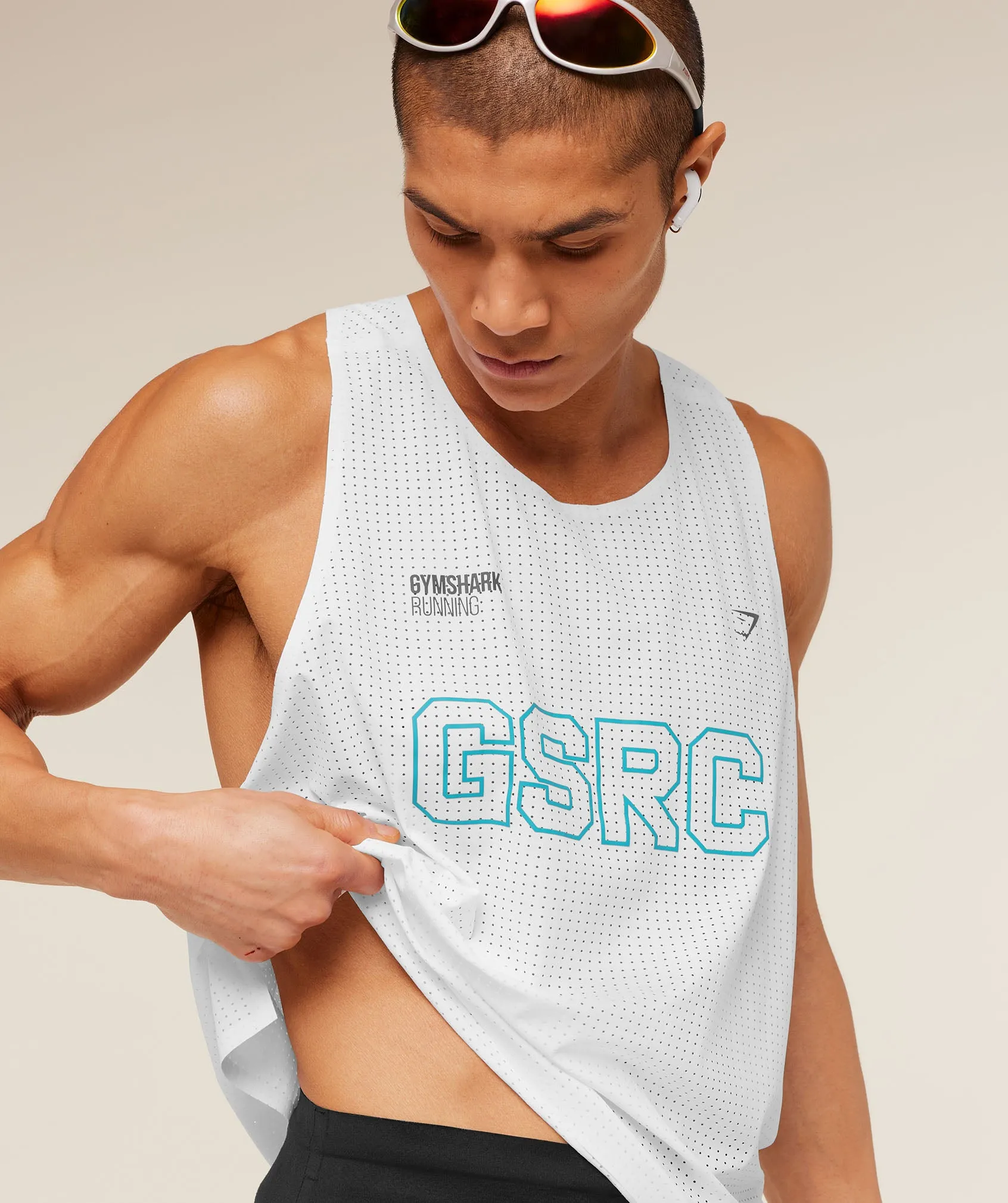 Gymshark Running Elite Race Vest - White sold by Gymshark product image thumbnail 5
