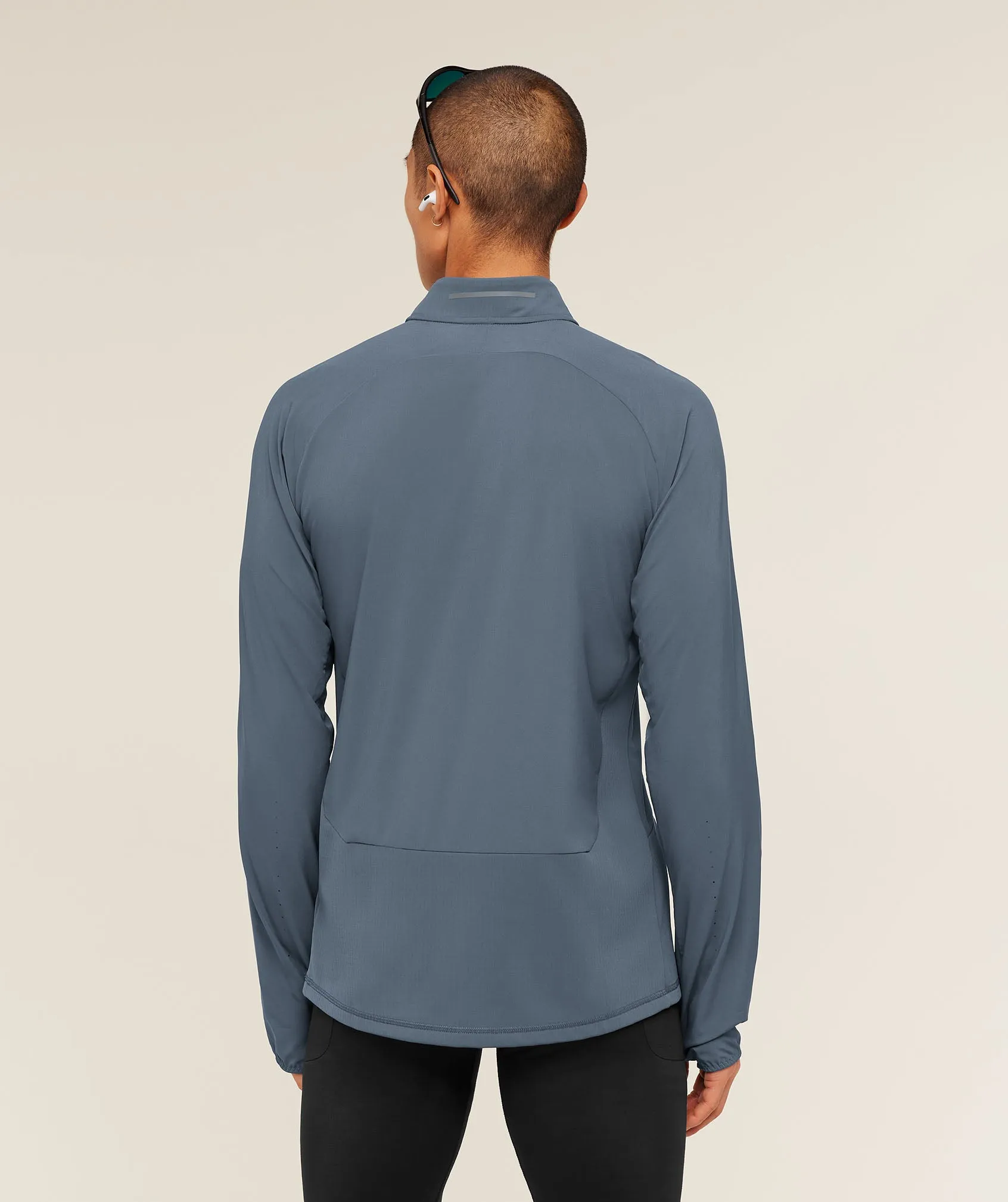 Gymshark Running Elite 1/4 Zip - Titanium Blue sold by Gymshark product image thumbnail 3