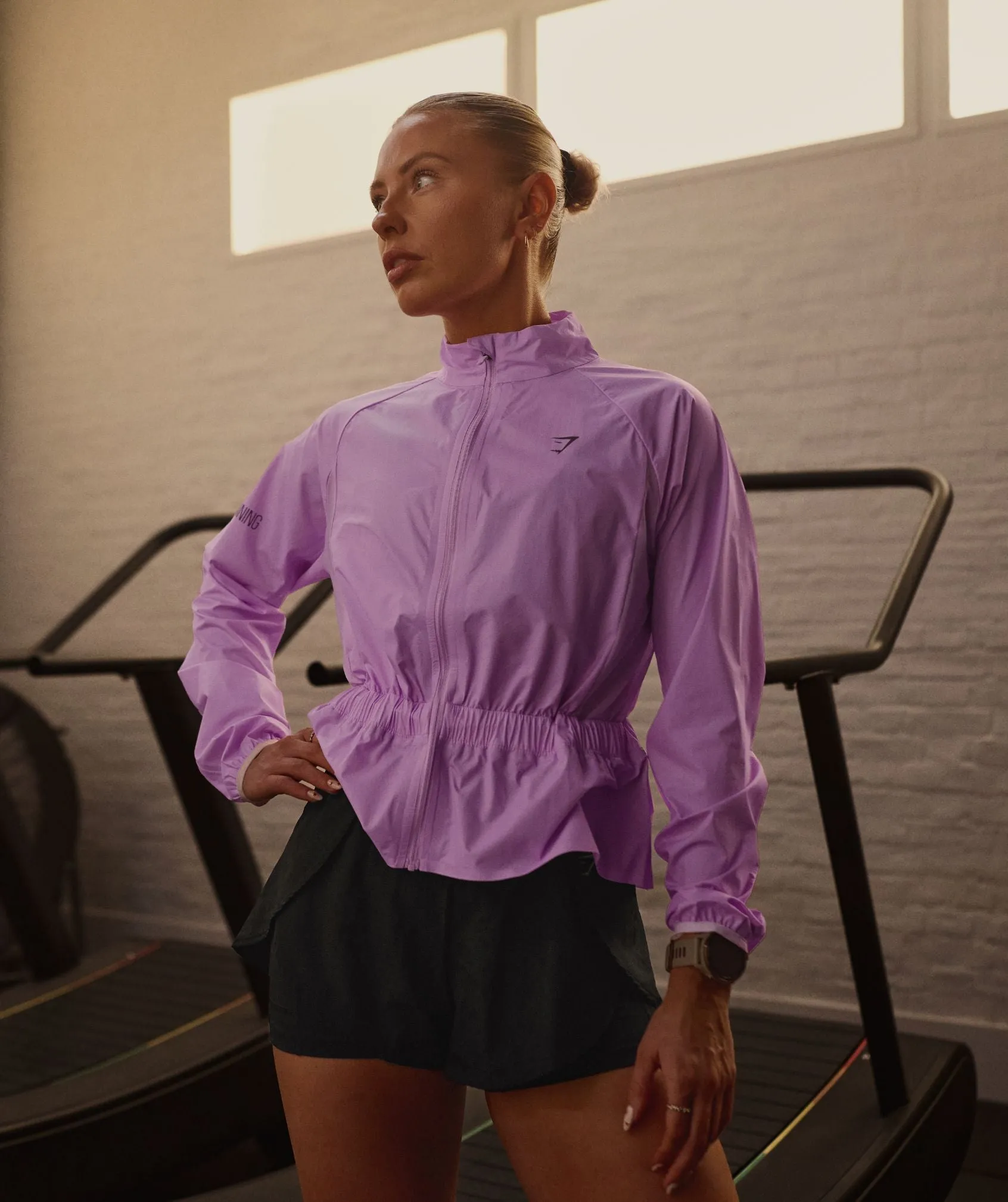 Gymshark Running Elite Windproof Jacket - Sour Pink sold by Gymshark product image thumbnail 4
