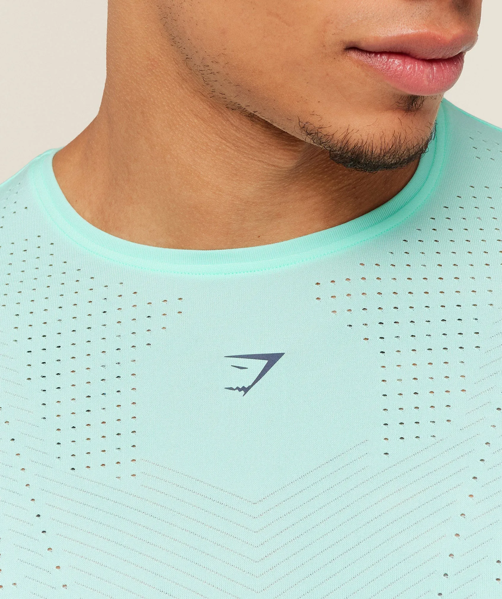 Gymshark Seamless Running T-Shirt - Pop Turquoise sold by Gymshark product image thumbnail 4