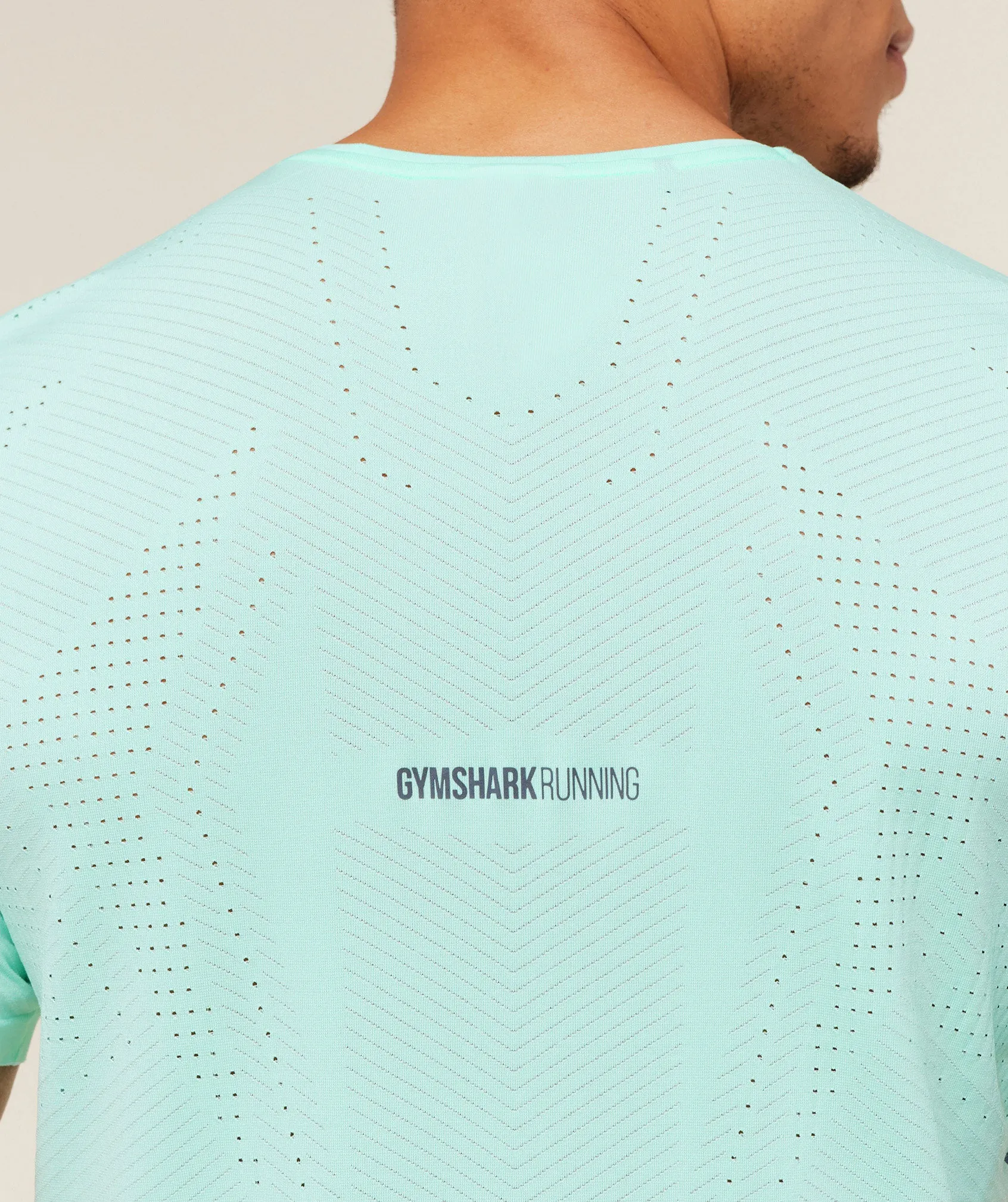 Gymshark Seamless Running T-Shirt - Pop Turquoise sold by Gymshark product image thumbnail 5