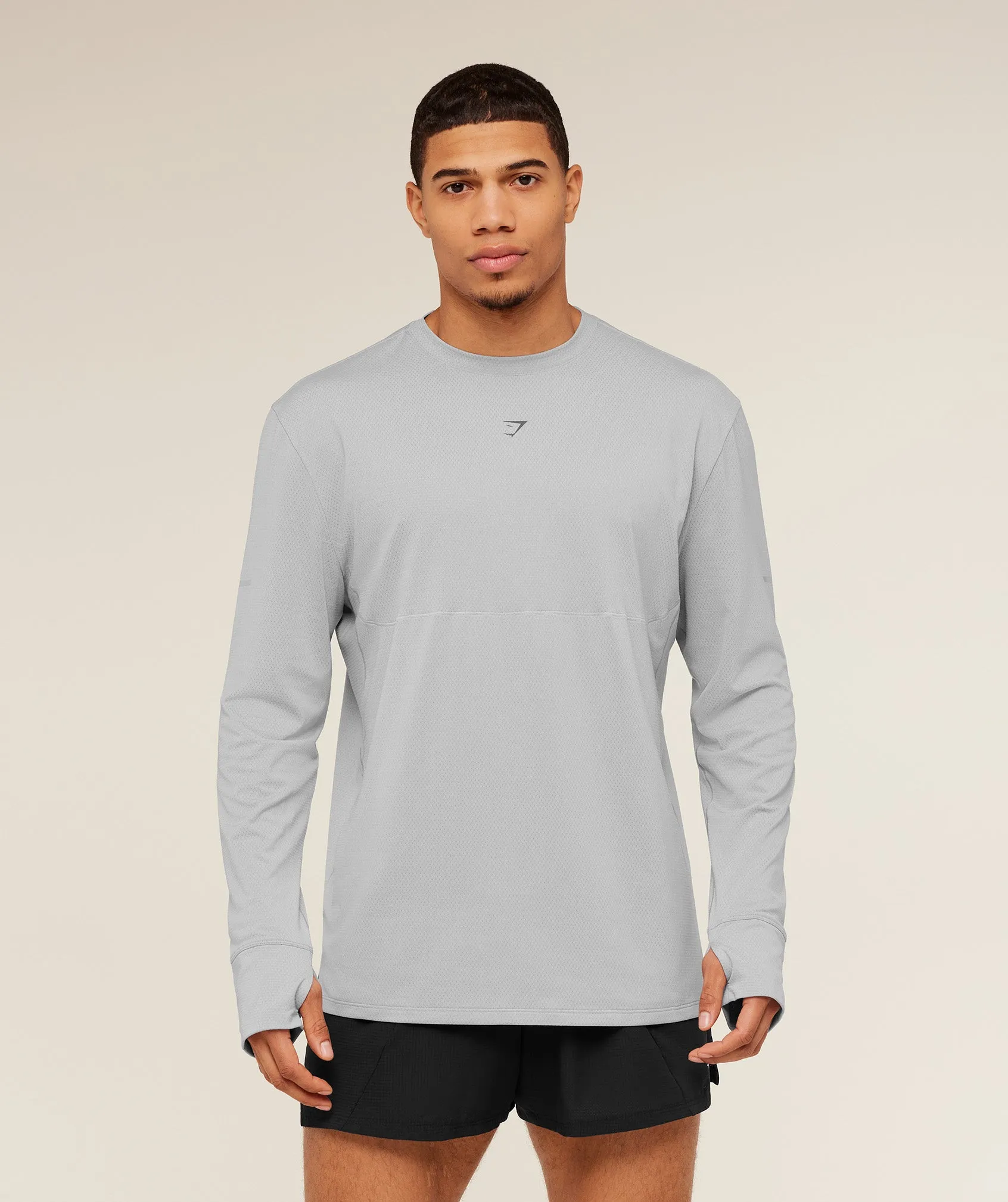 Gymshark Running Long Sleeve T-Shirt - Stratus Grey sold by Gymshark product image thumbnail 4