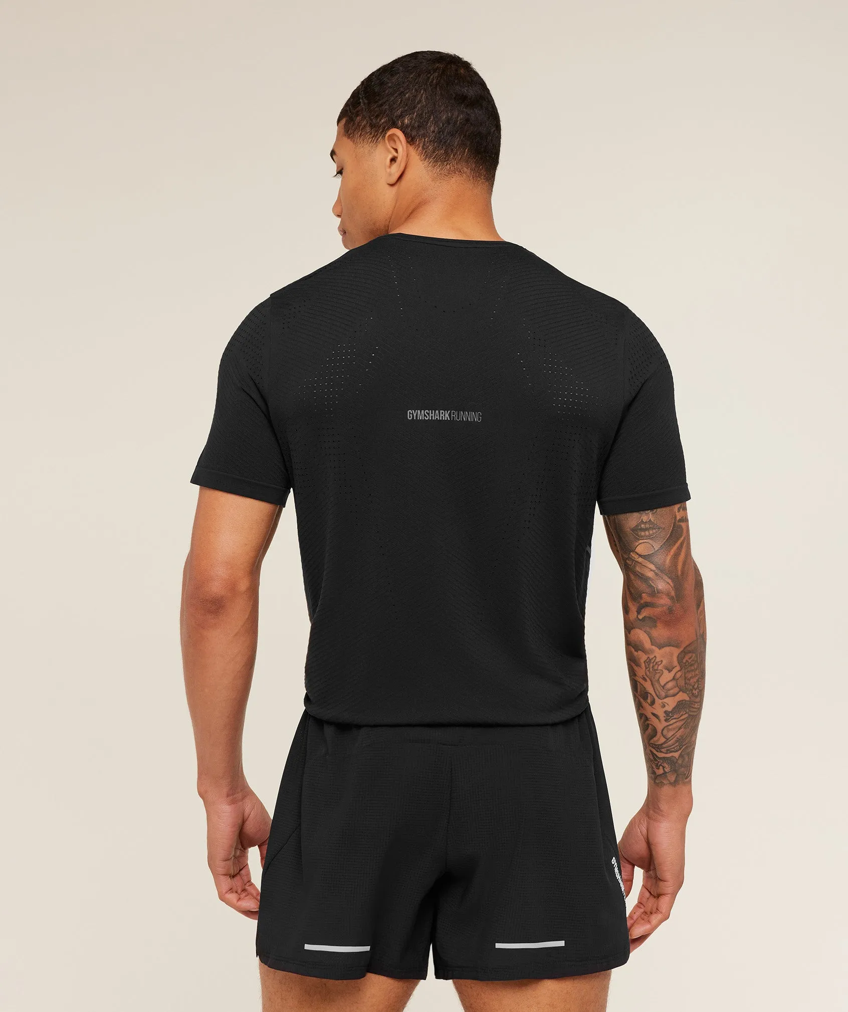 Gymshark Seamless Running T-Shirt - GS Black sold by Gymshark product image thumbnail 2