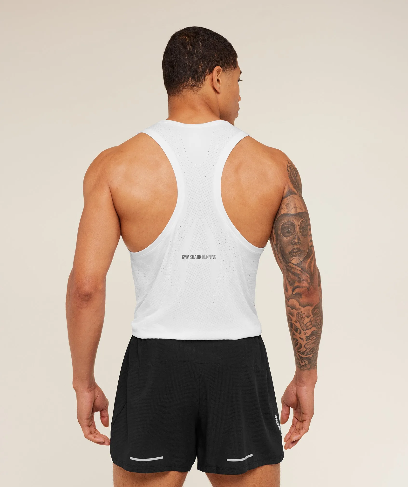 Gymshark Seamless Running Tank - GS White sold by Gymshark product image thumbnail 2