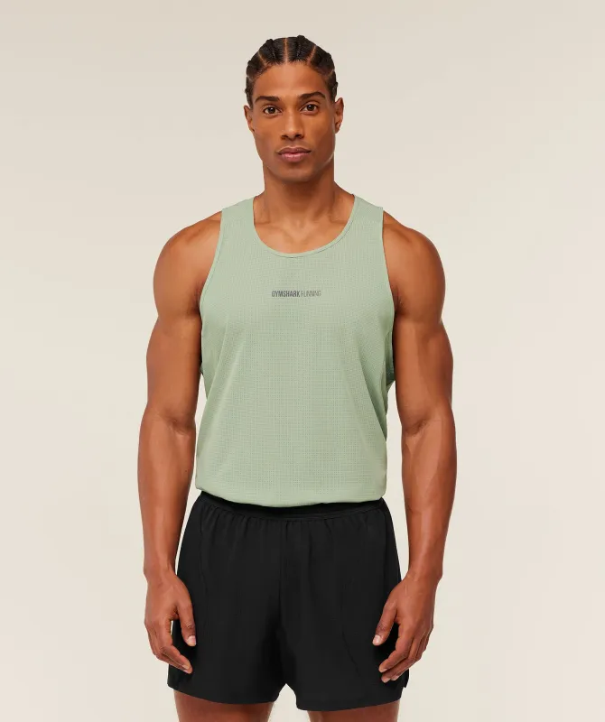 Gymshark Running Tank - GS Haze Green sold by Gymshark