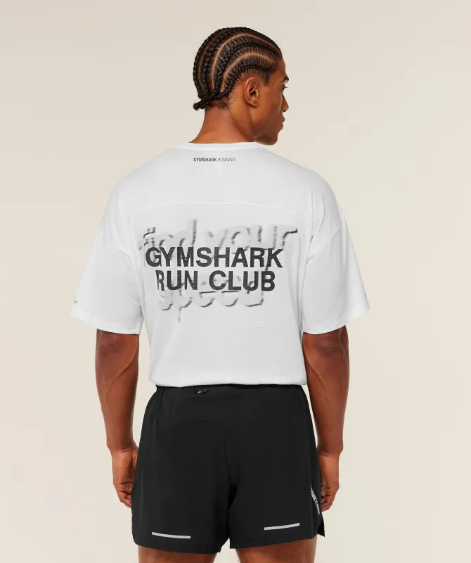 Gymshark Running Graphic T-Shirt - GS White sold by Gymshark