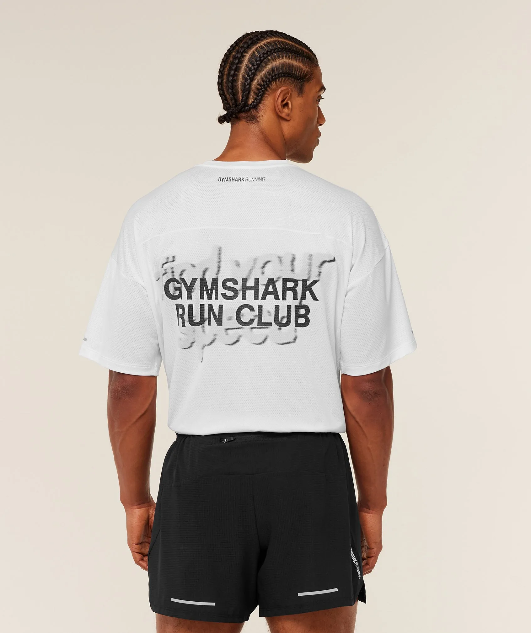 Gymshark Running Graphic T-Shirt - GS White sold by Gymshark