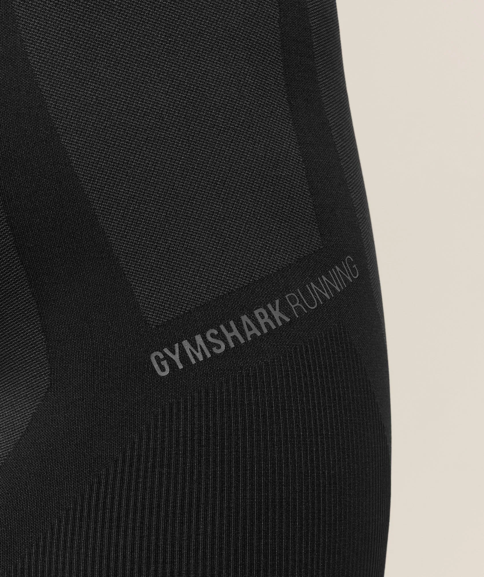 Gymshark Seamless Running Half Tight - Black/Onyx Grey sold by Gymshark product image thumbnail 5