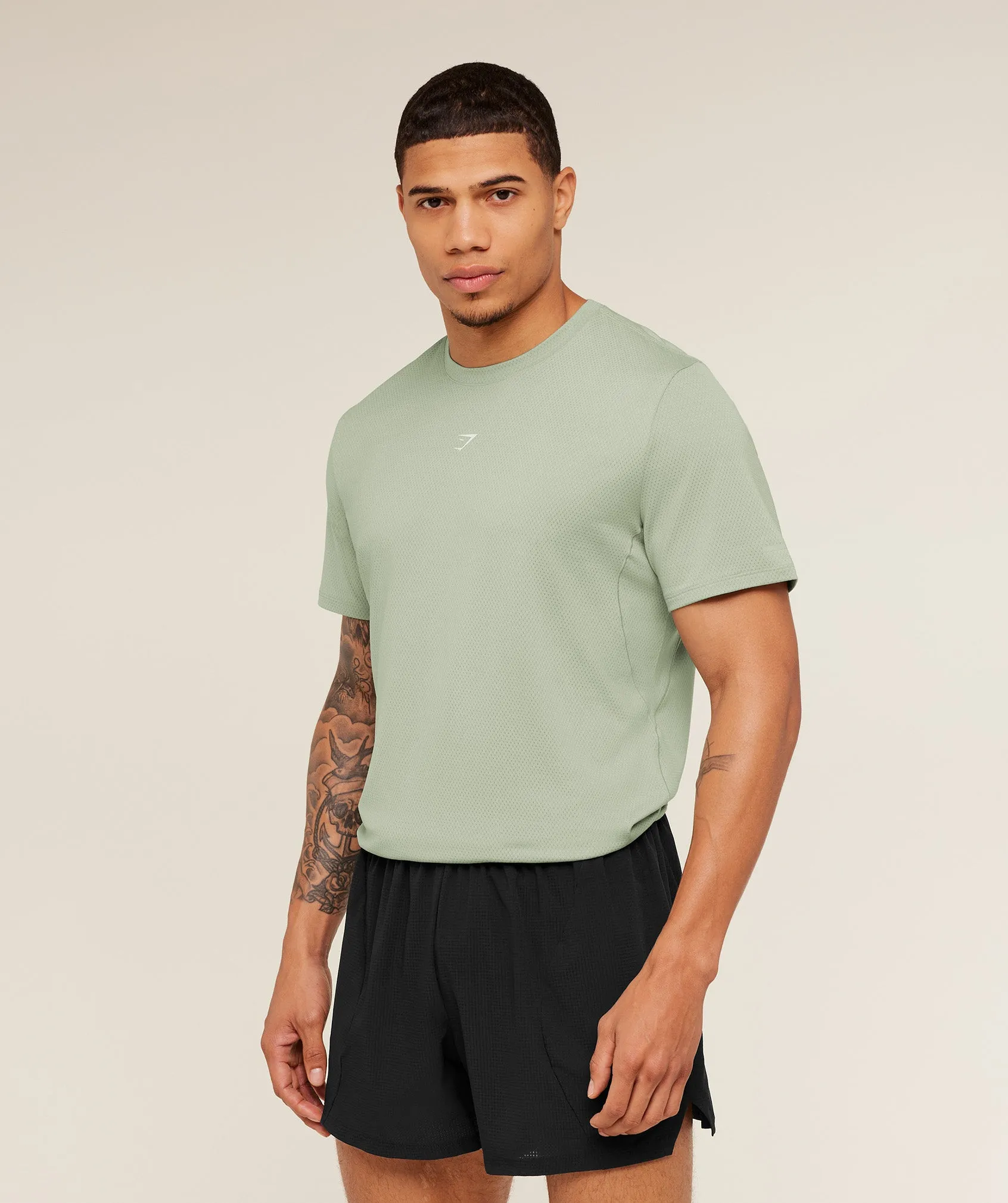 Gymshark Running T-Shirt - GS Haze Green sold by Gymshark product image thumbnail 3