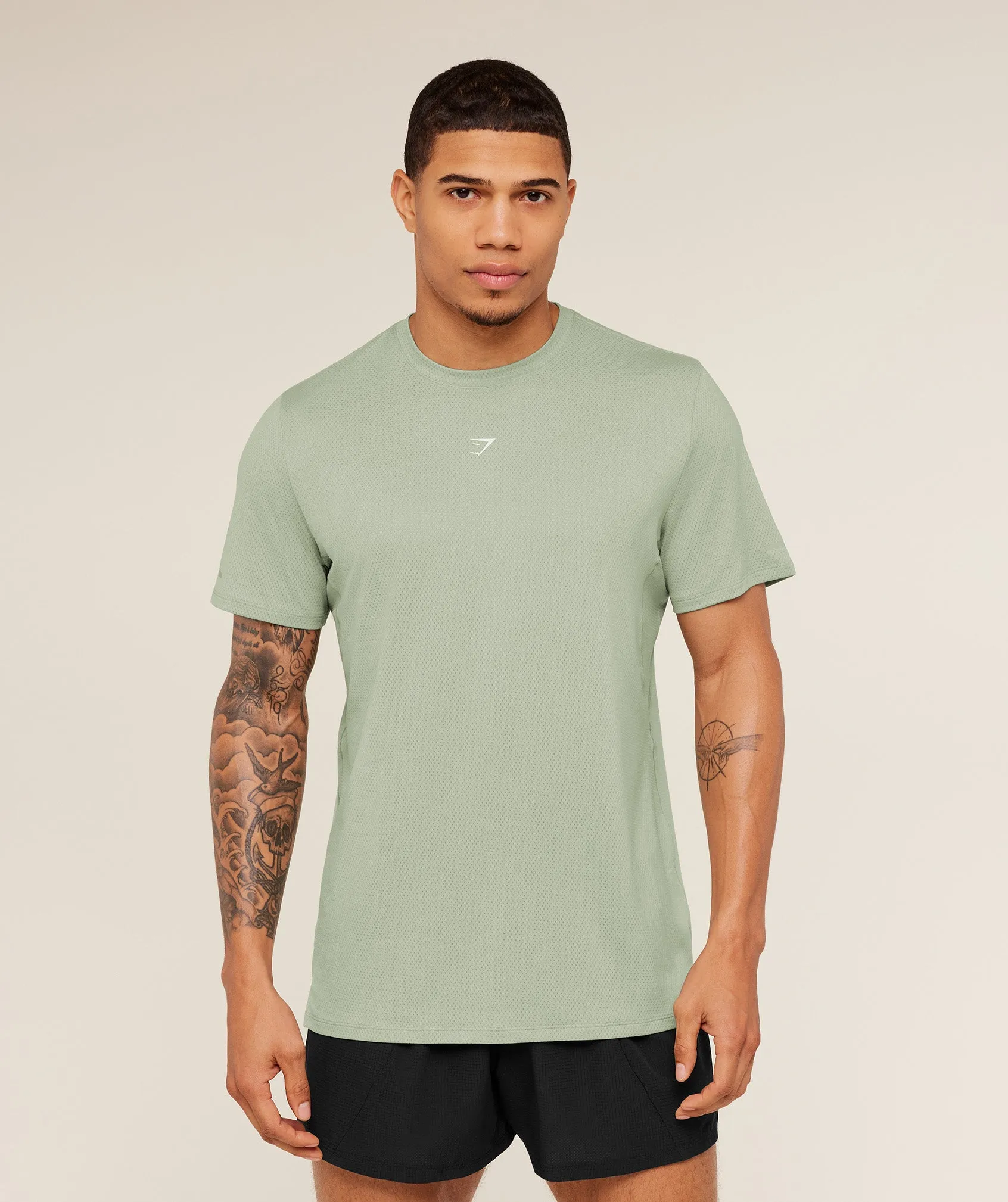 Gymshark Running T-Shirt - GS Haze Green sold by Gymshark product image thumbnail 4