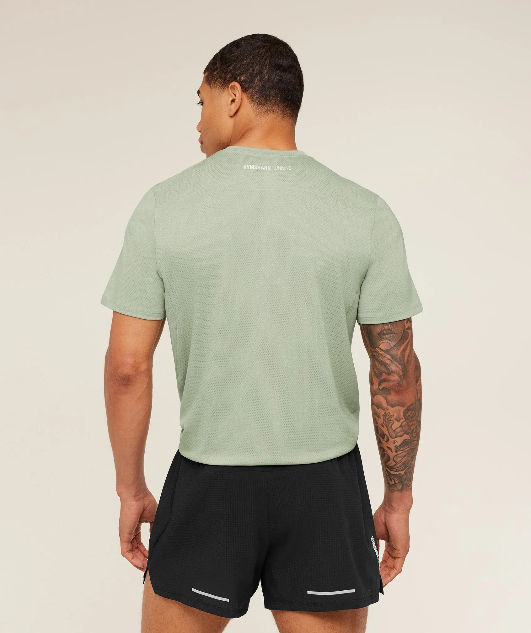Gymshark Running T-Shirt - GS Haze Green sold by Gymshark product image thumbnail 2