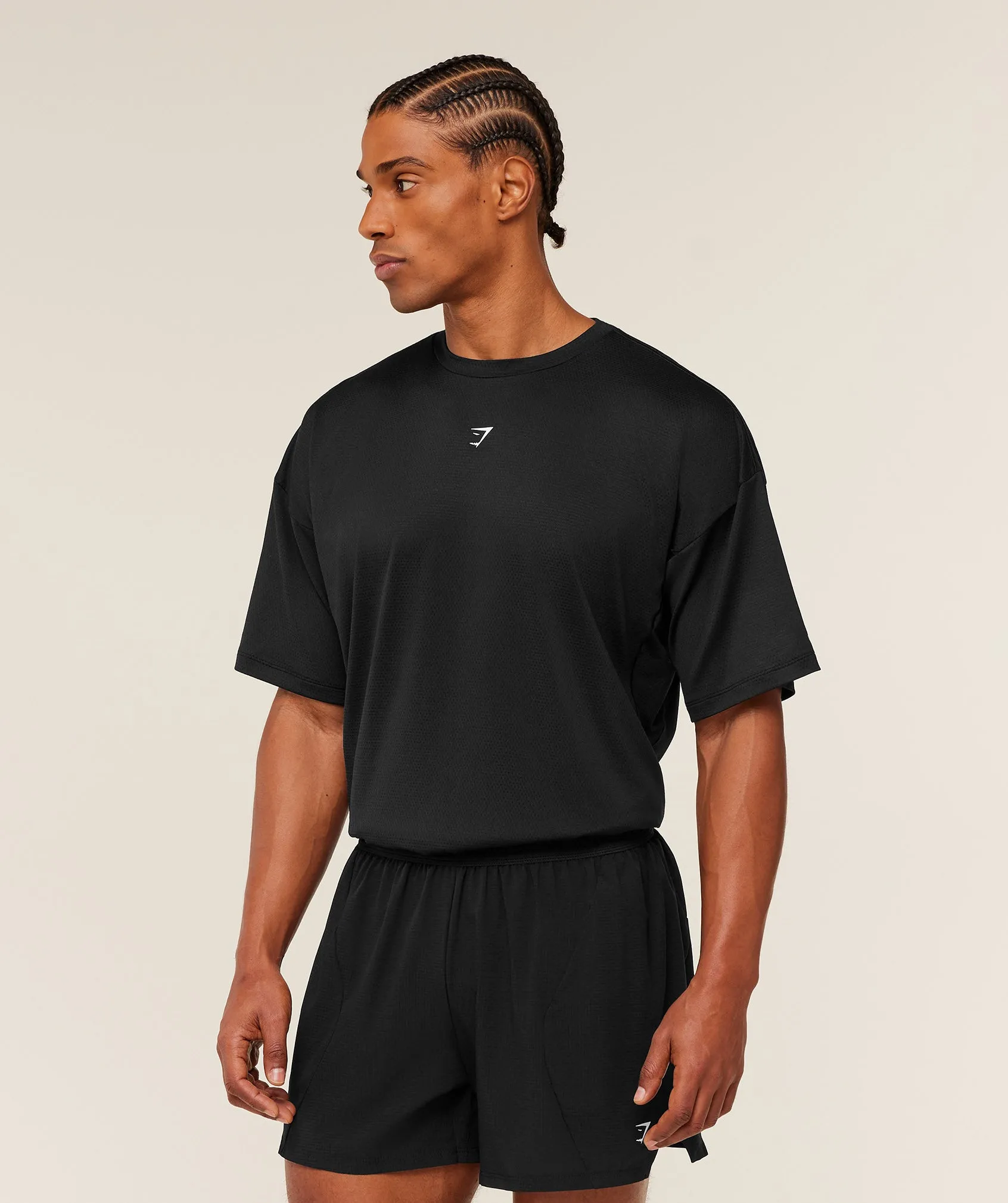 Gymshark Running Graphic T-Shirt - GS Black sold by Gymshark product image thumbnail 3