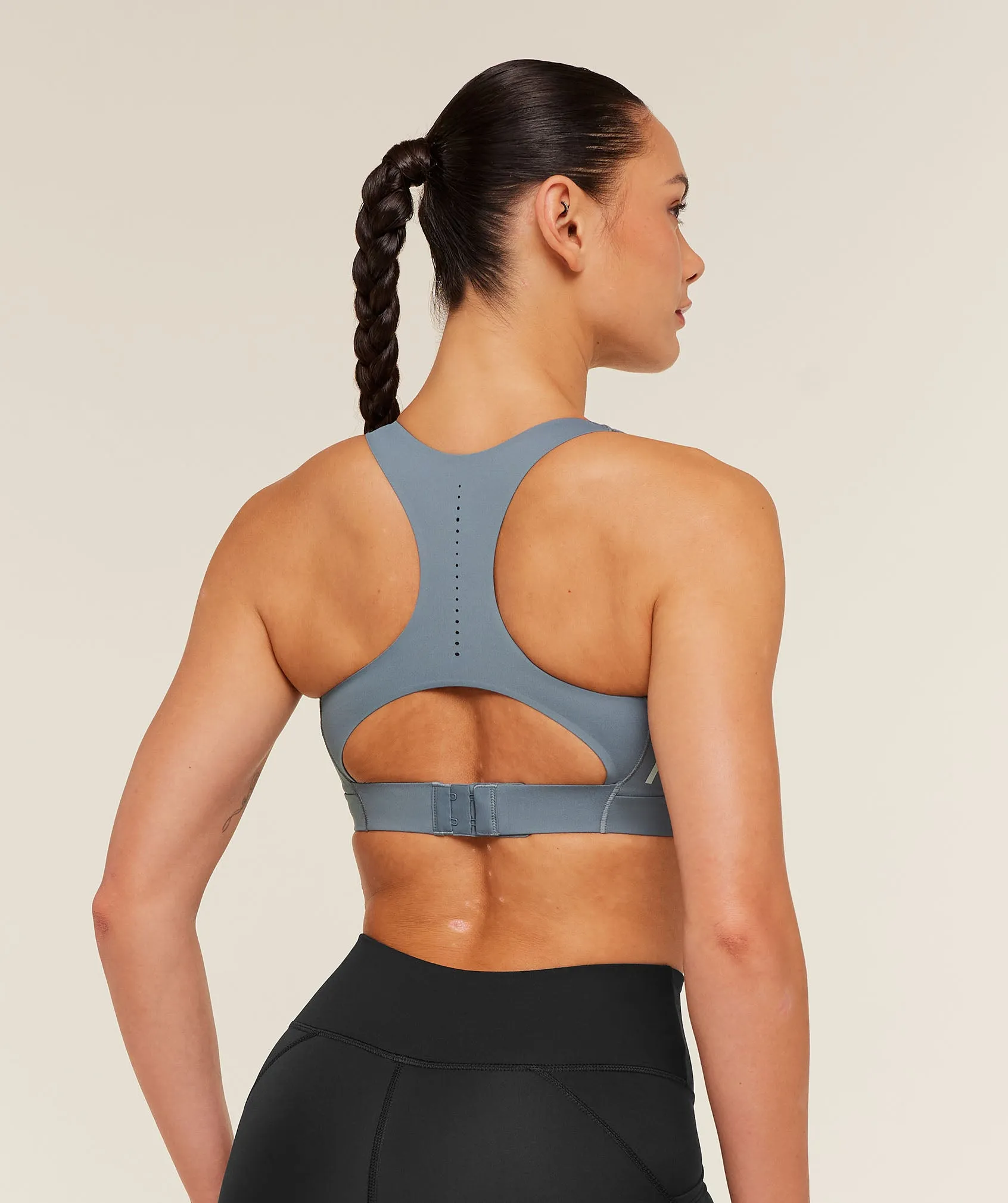 Gymshark Medium Support Running Sports Bra - Iron Blue sold by Gymshark product image thumbnail 2