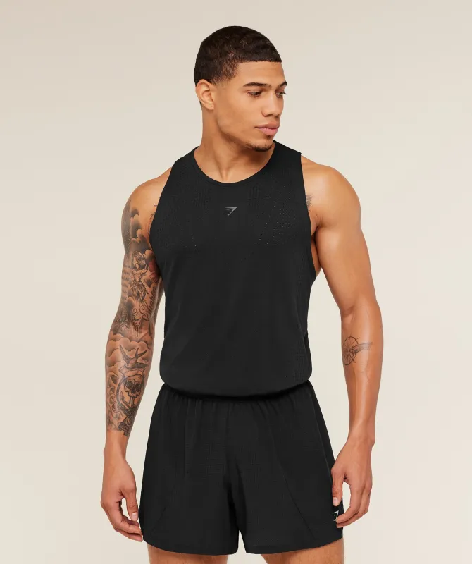 Gymshark Seamless Running Tank - GS Black sold by Gymshark