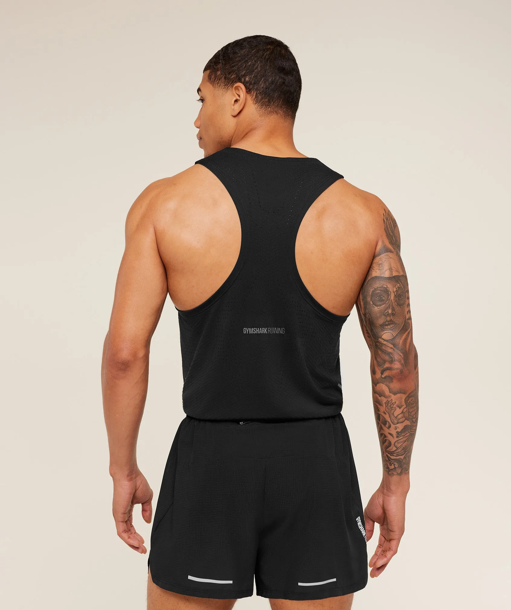 Gymshark Seamless Running Tank - GS Black sold by Gymshark product image thumbnail 2