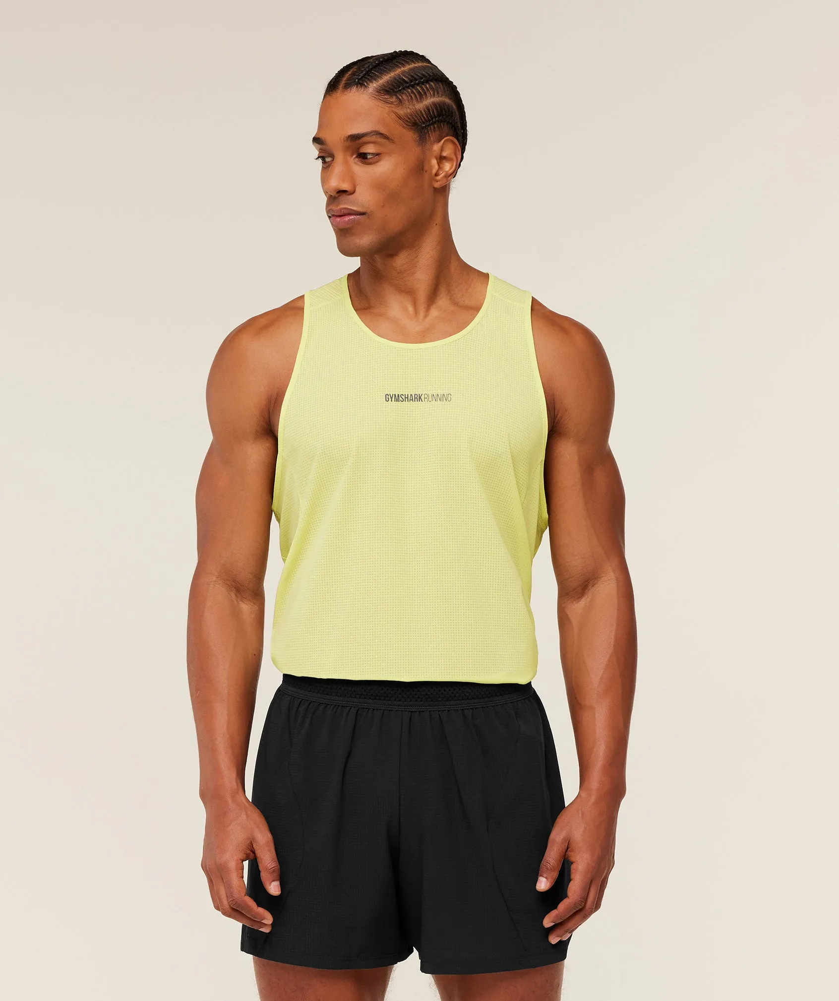 Gymshark Running Tank - Sorbet Yellow sold by Gymshark