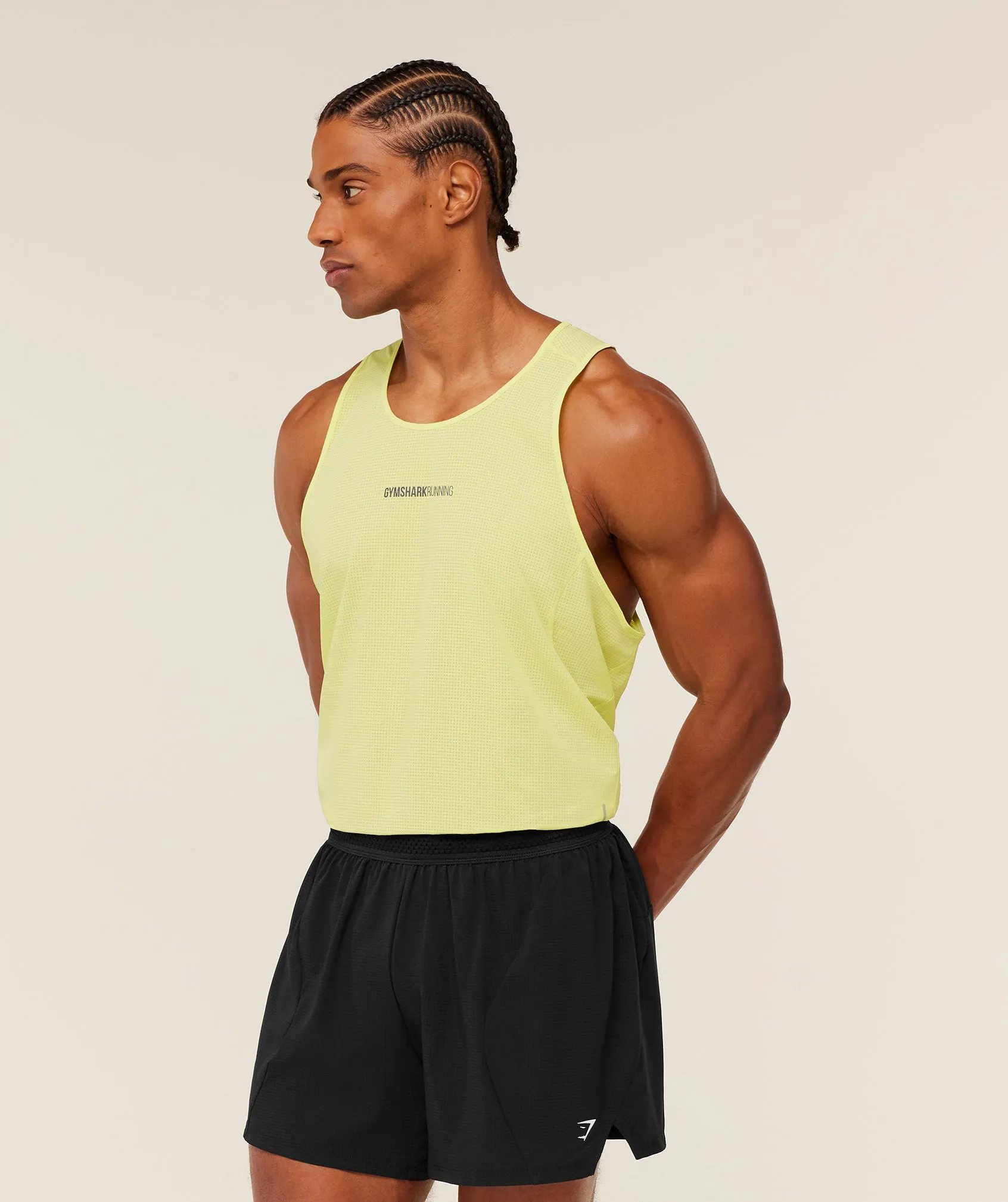 Gymshark Running Tank - Sorbet Yellow sold by Gymshark product image thumbnail 3