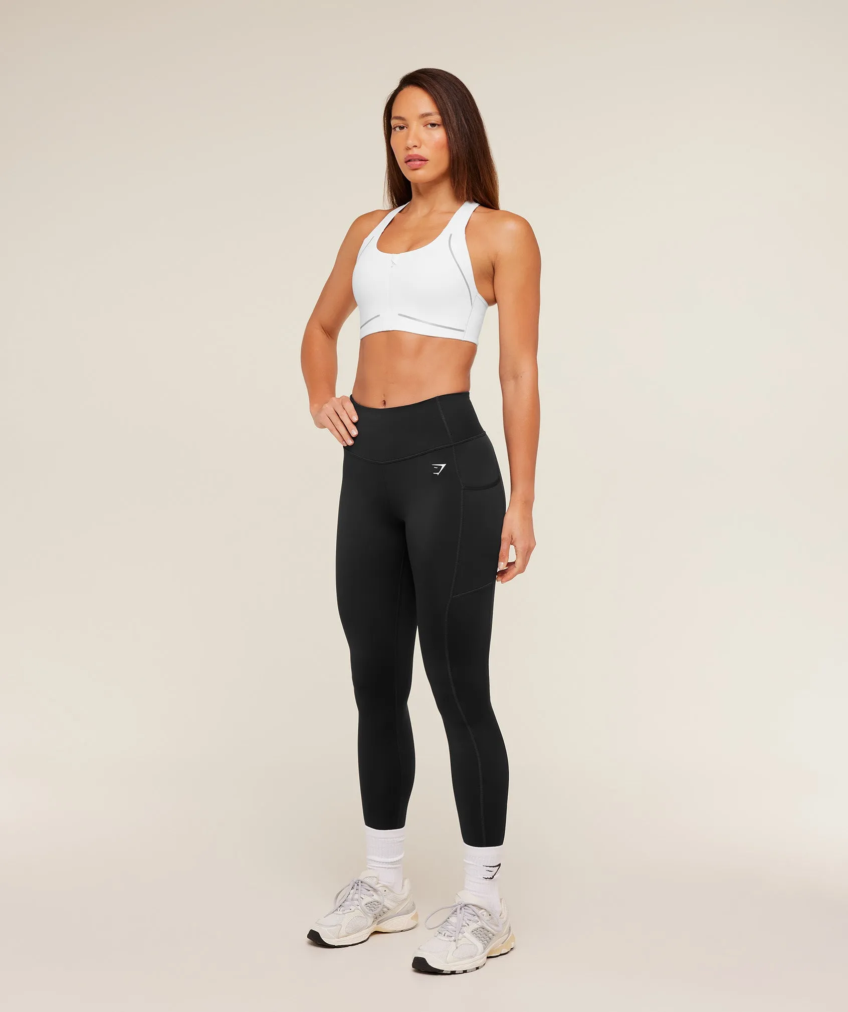 Gymshark Running Sports Bra - White sold by Gymshark product image thumbnail 4
