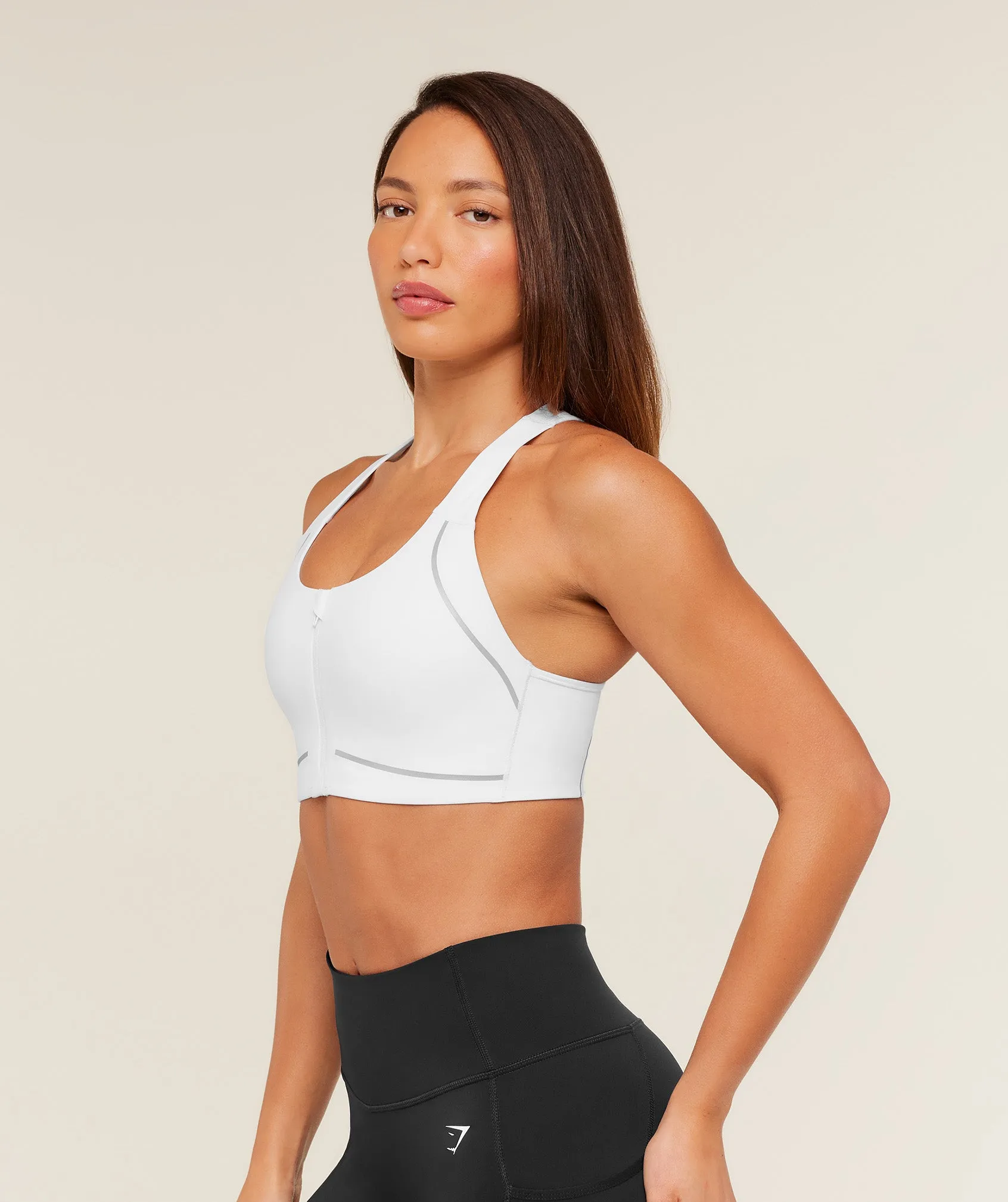 Gymshark Running Sports Bra - White sold by Gymshark product image thumbnail 3