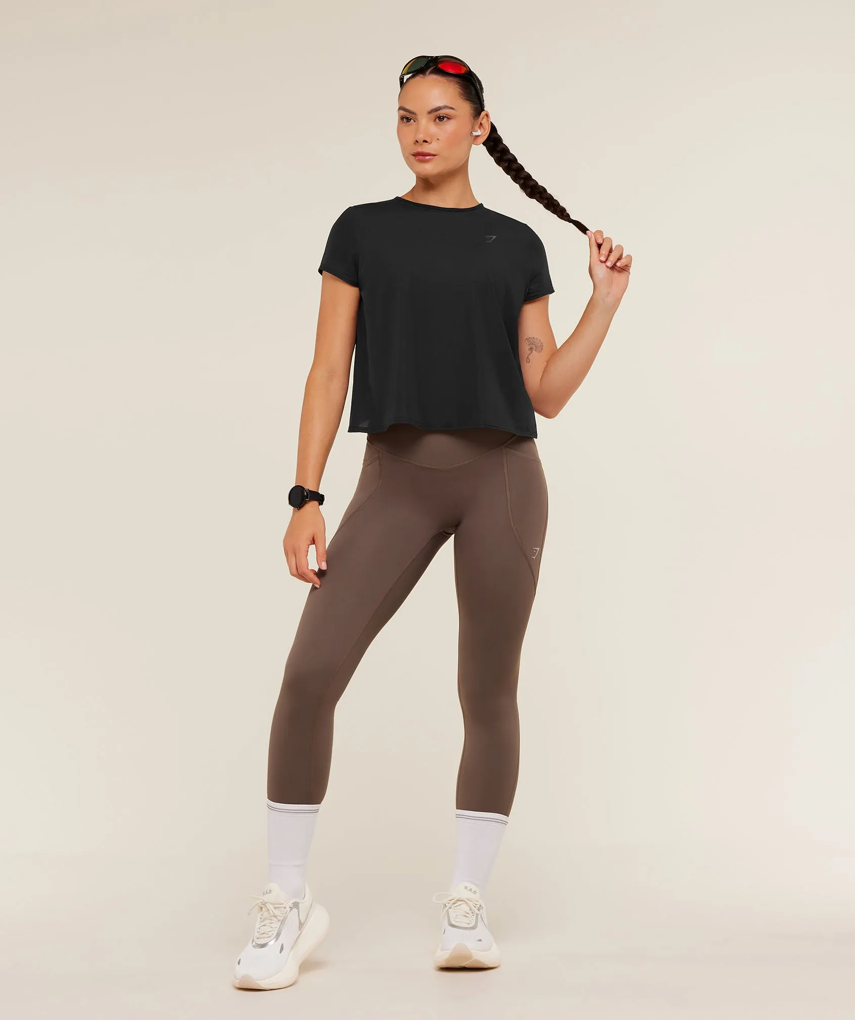 Gymshark Running Short Sleeve T-Shirt - GS Black sold by Gymshark product image thumbnail 4