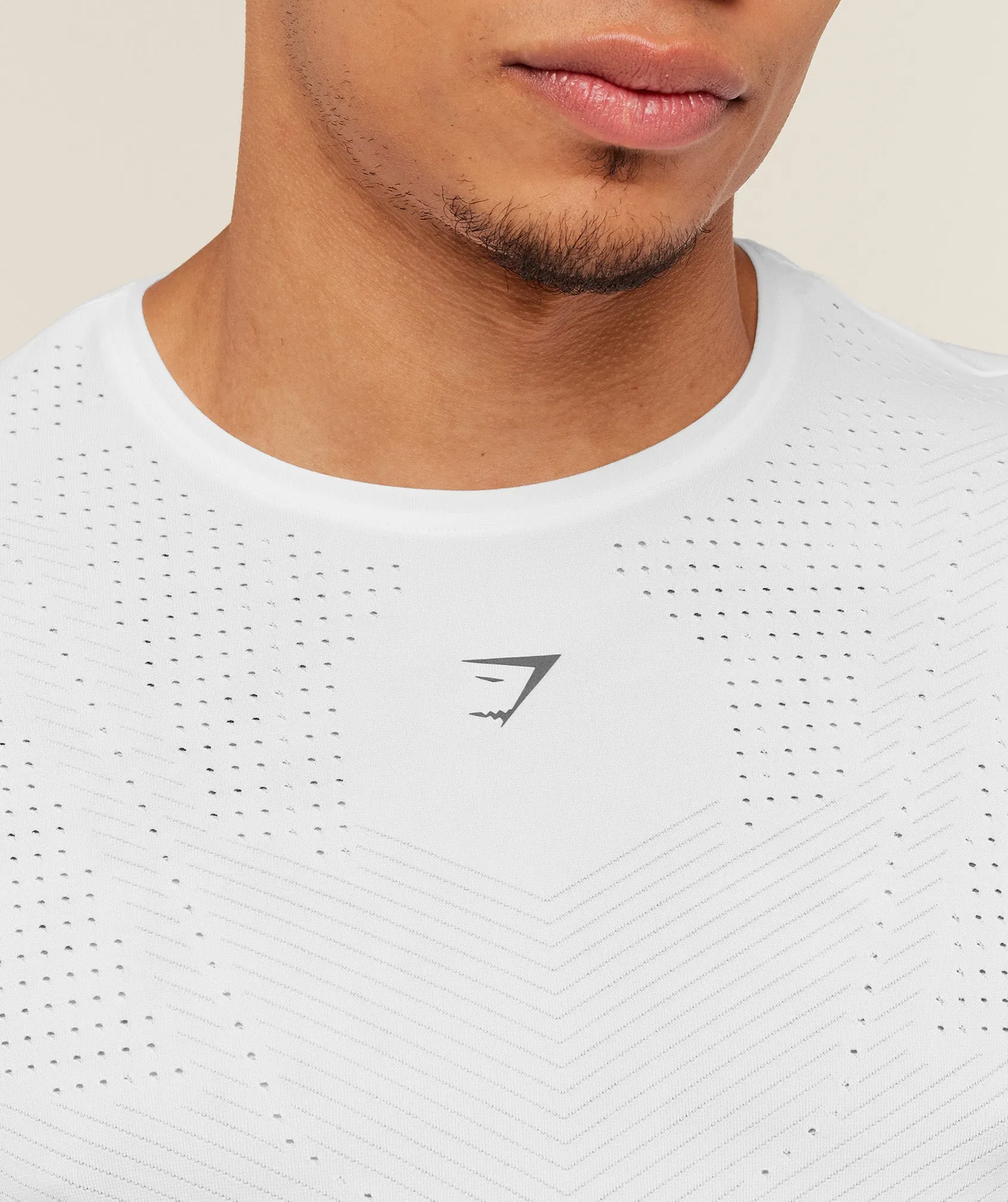 Gymshark Seamless Running T-Shirt - GS White sold by Gymshark product image thumbnail 4